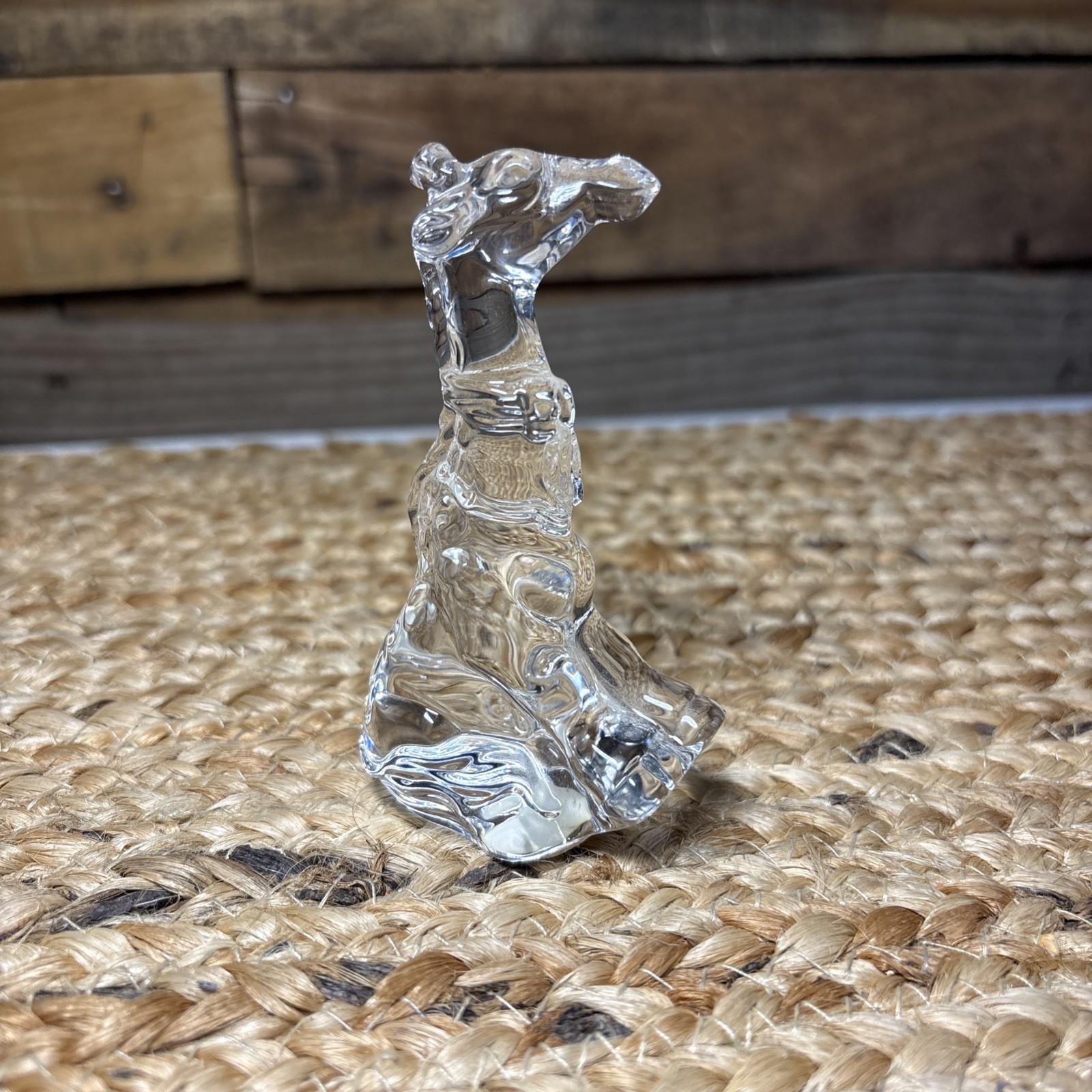 Princess House 24% lead crystal tressure rocking giraffe figurine from Germany