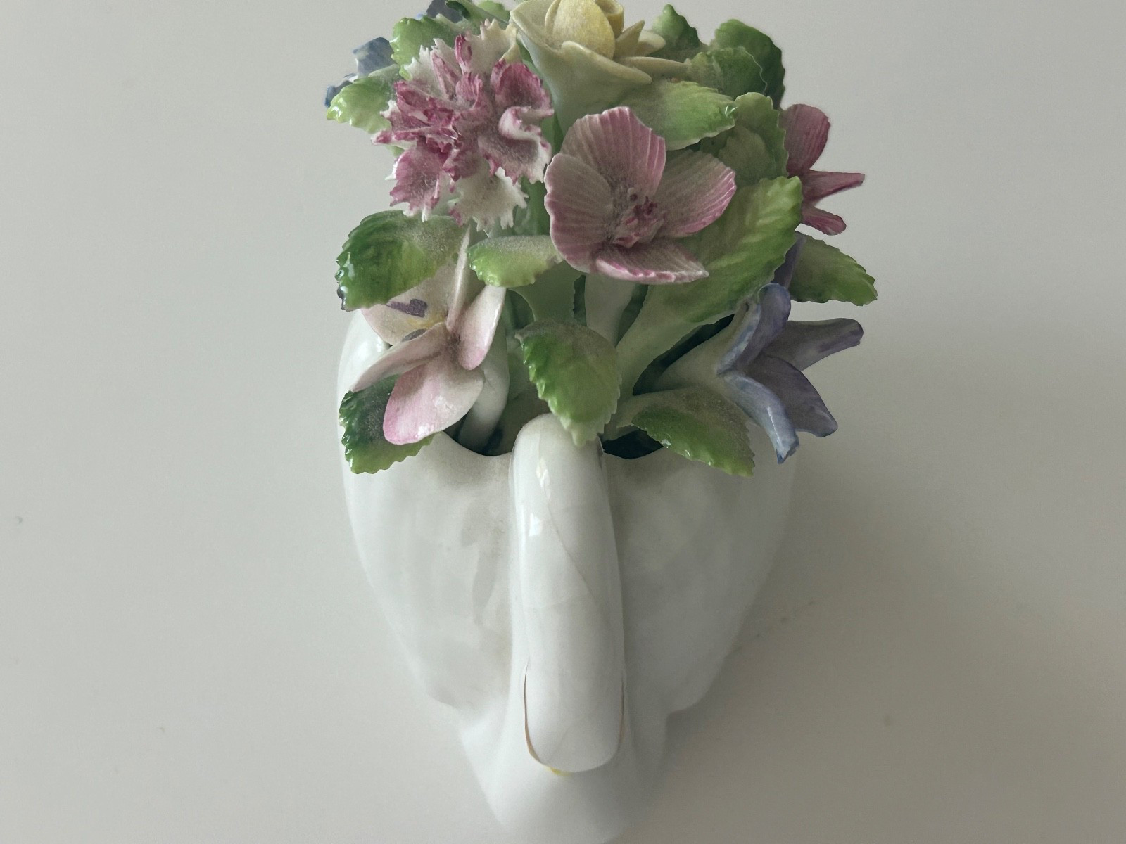 Vintage ROYAL ADDERLEY, SWAN Flower Bouquet Floral BONE CHINA, Made in England