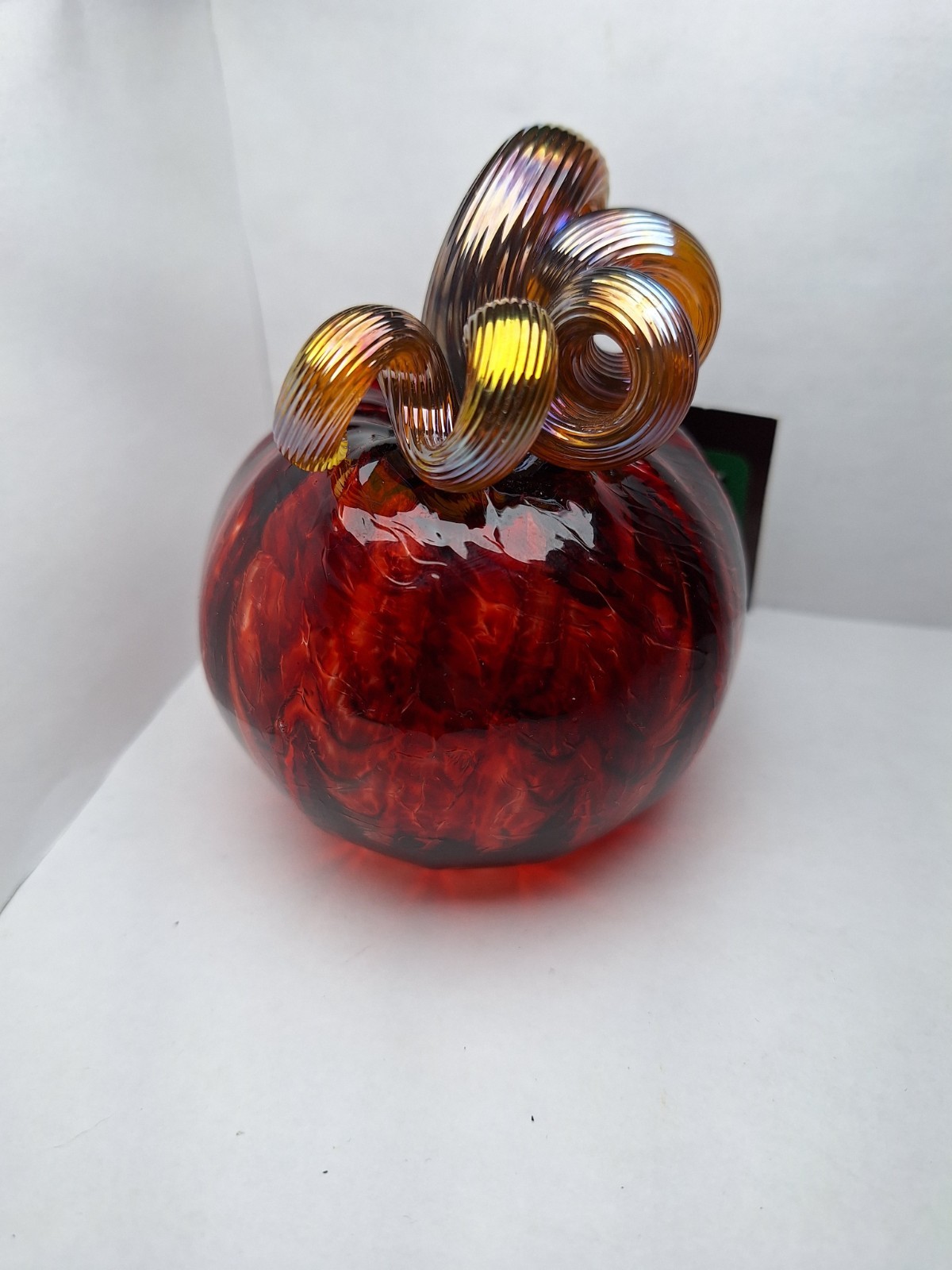 Hand-blown glass ornament from the Luke Adams Glassblowing Studio, CHIPPED DAMAG