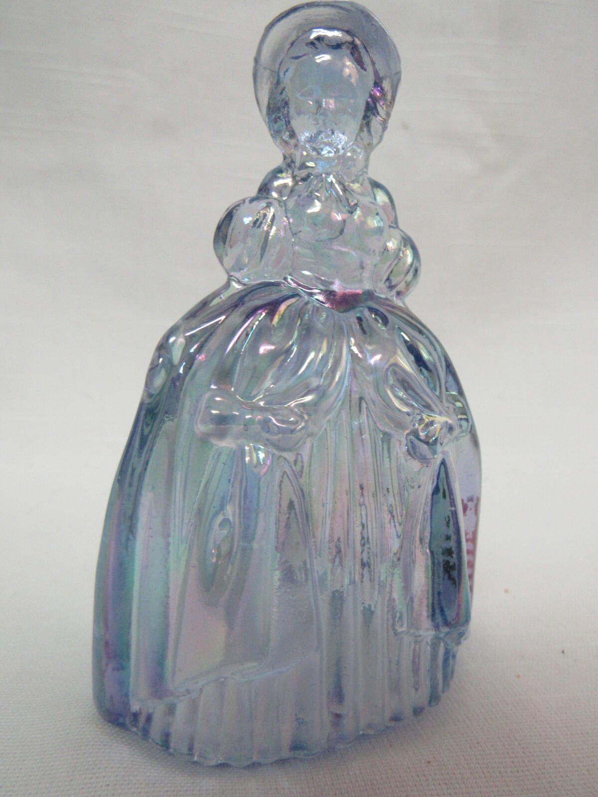 Boyd’s Crystal Art Glass Doll, Marguerite 4 1/2″ Purple Valor Carnival- SIGNED