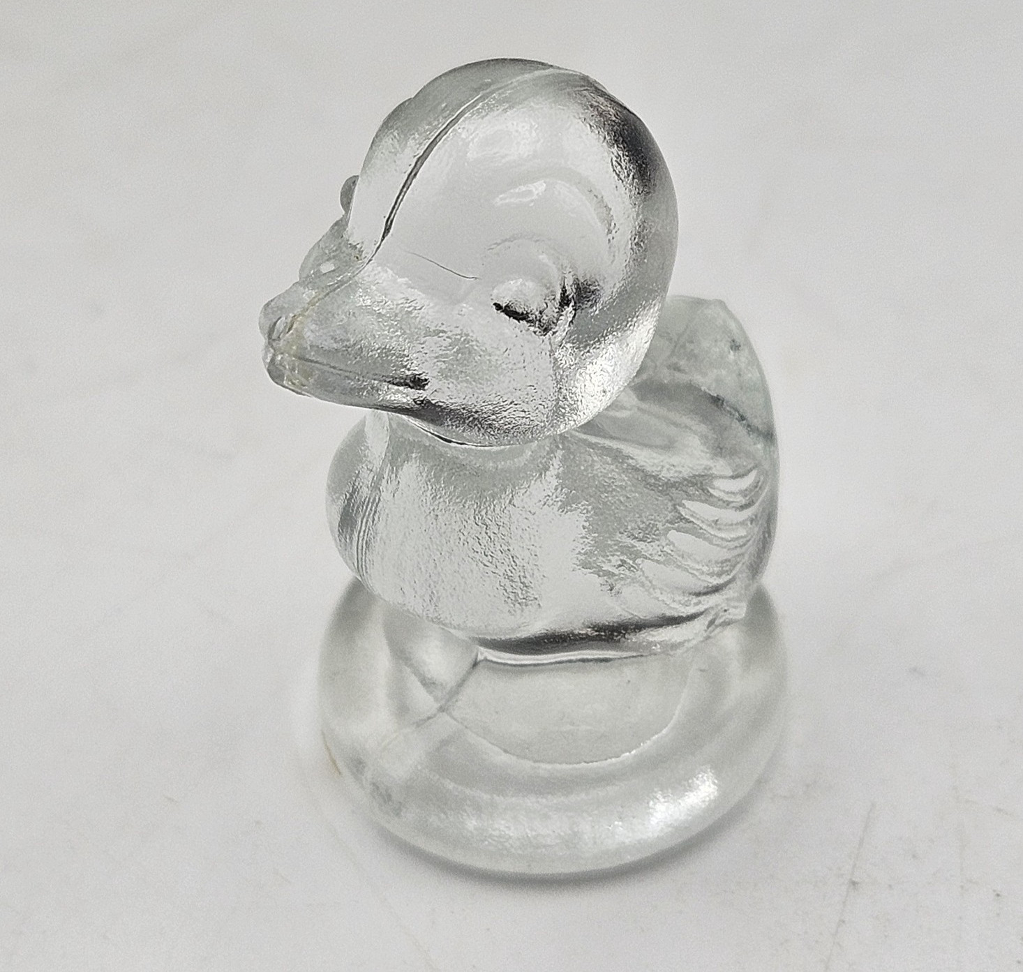Boyds Glass ~ Debbie Duck Duckling ~ Crystal – Clear