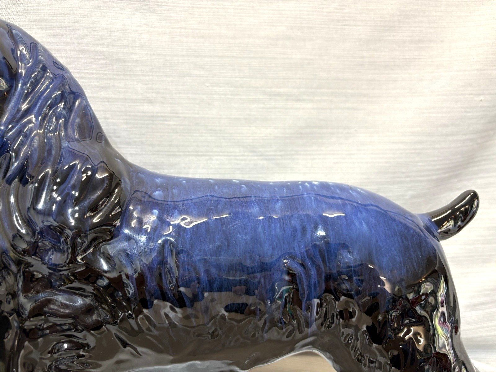 Vintage Blue Mountain Pottery Standing Spaniel Dog Canadian Art Pottery Figurine