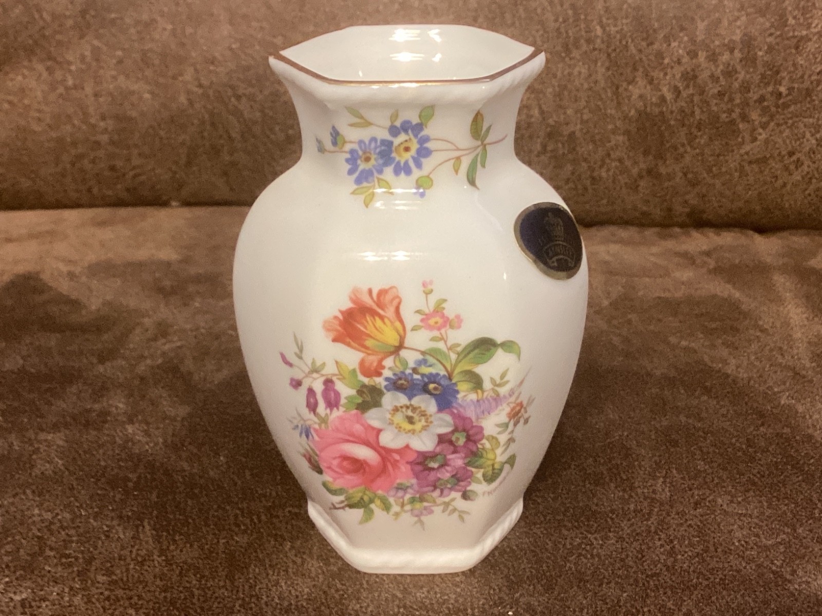 AYNSLEY CHINA HOWARD SPRAYS CHELFORD VASE 3 1/4 INCH BOXED PRISTINE