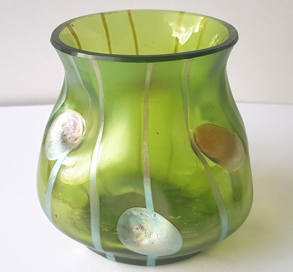 Art Nouveau Glass Vase KRALIK About 1900 AL1410