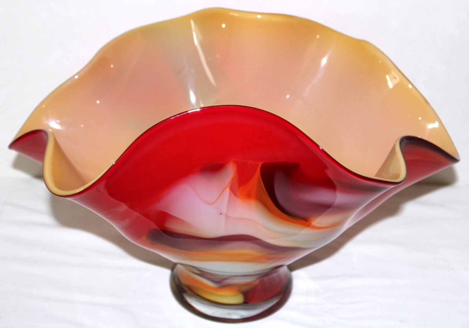 Pezzato ART Glass Vase Cubes Squares Black Yellow Red Green Blue-10 lbs 15 inch