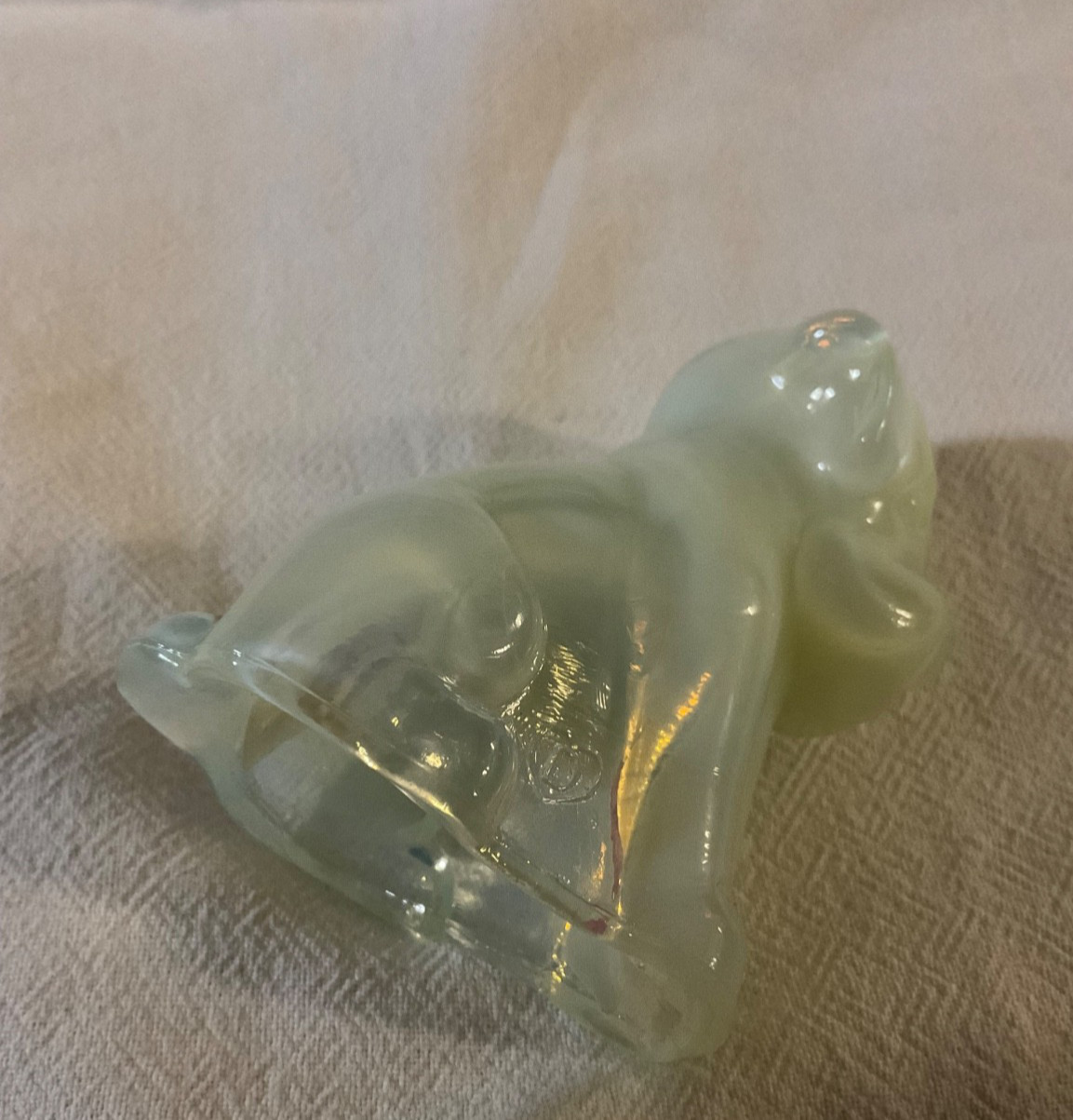 Vintage Degenhart Boyd APRIL DAY Pooche Glass Dog 3 1/4” Free Ship