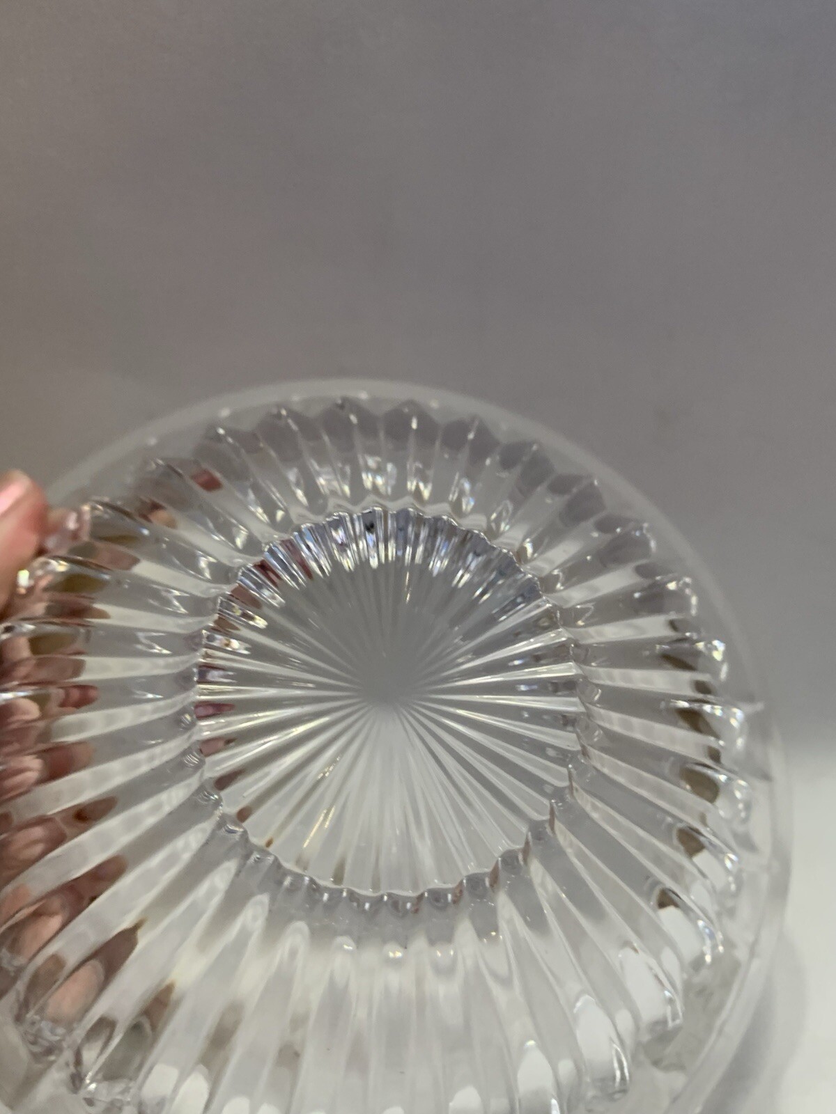 MIKASA CRYSTAL CLEAR SERVING BOWL WITH TIARA SILVER STAND SLOVENIA
