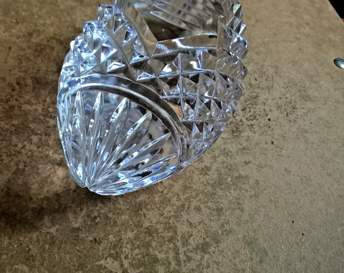 Waterford Crystal Football Paperweight Sculpture Excellent