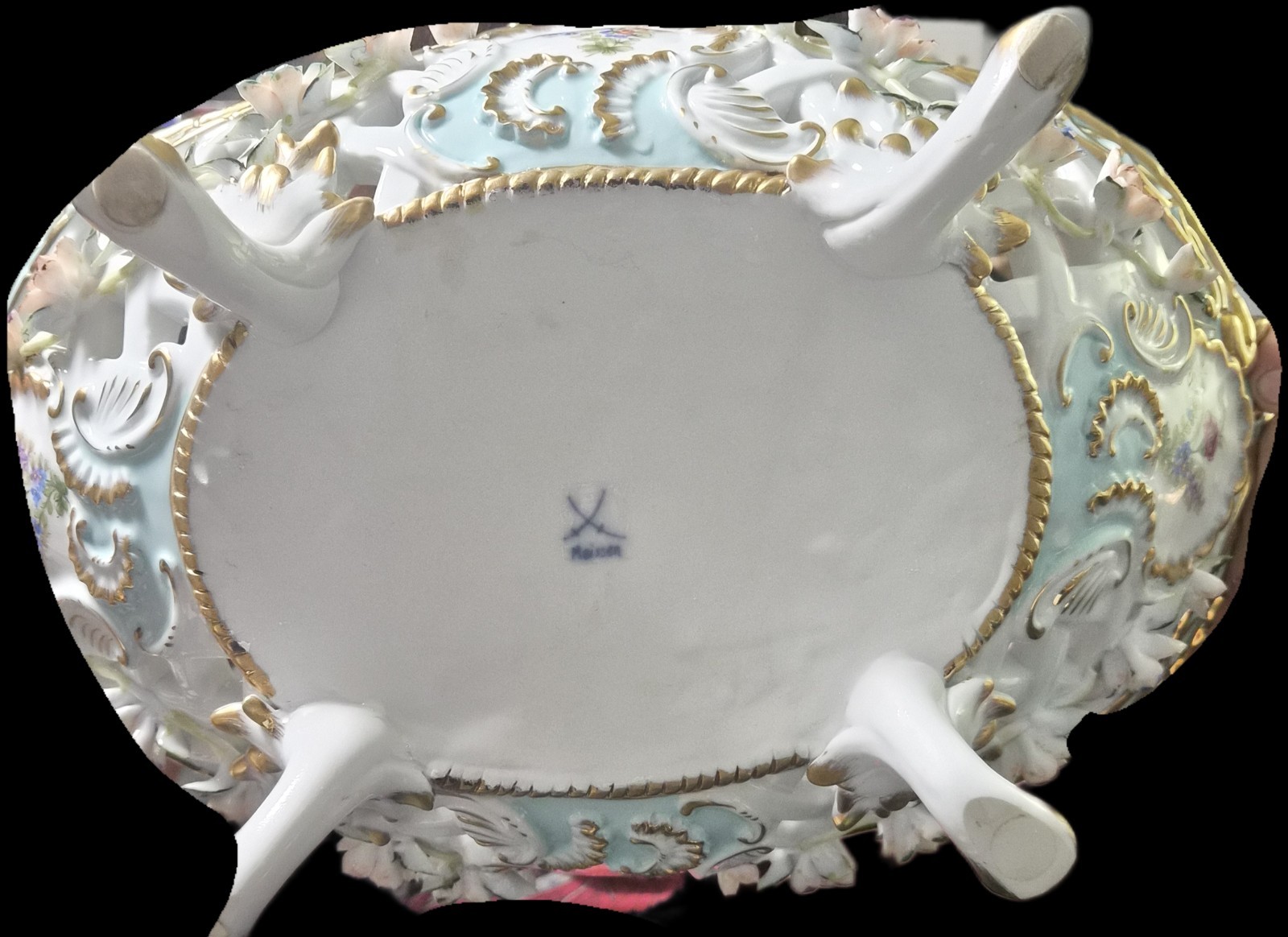 Meissen Signed Porcelain Fruit Bowl Excellent Condition