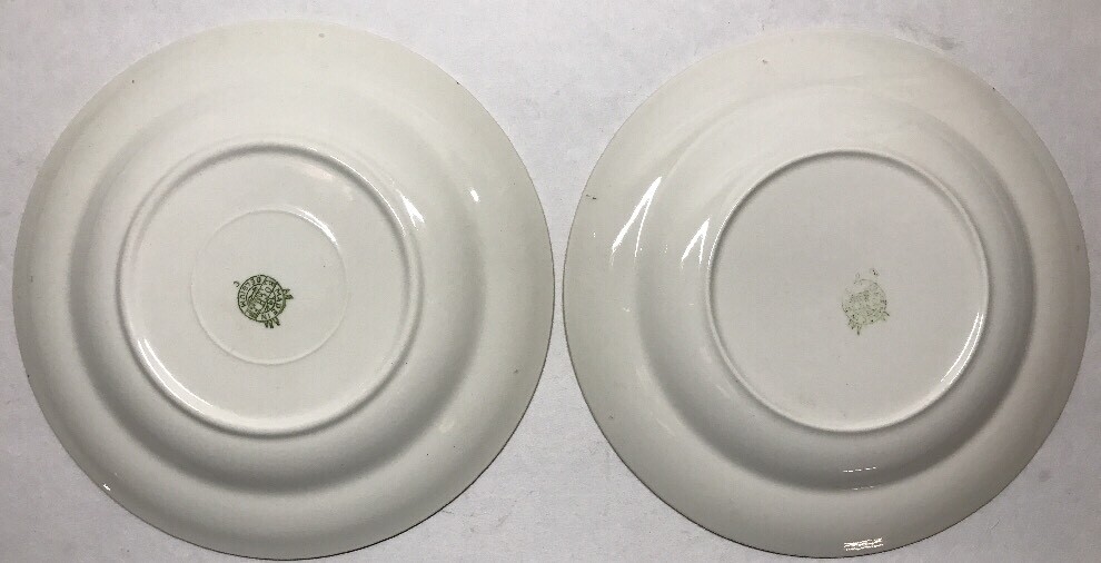 Lot Of Small Plates BOCH La Louviere Belgium Floral Decor D 20.5Cm