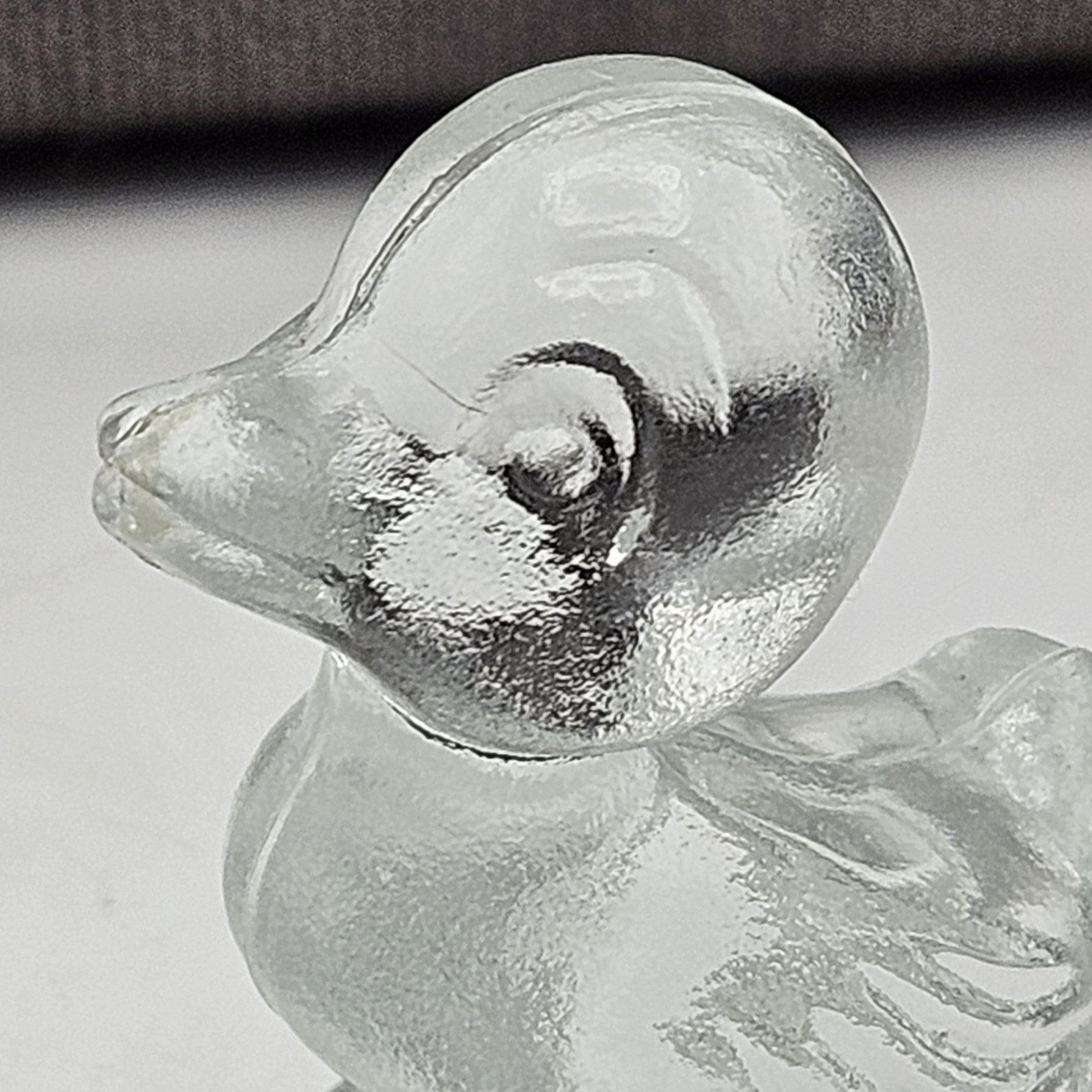 Boyds Glass ~ Debbie Duck Duckling ~ Crystal – Clear