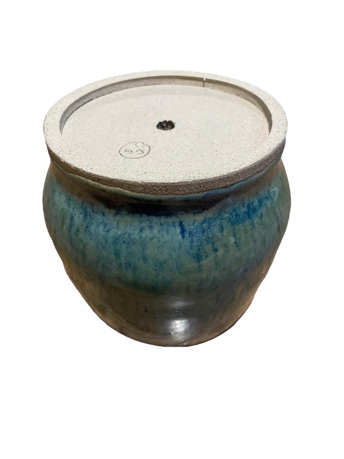 Studio Art Pottery Vase Beautiful Blue Glaze Hand Thrown Artisan Signed 6in H