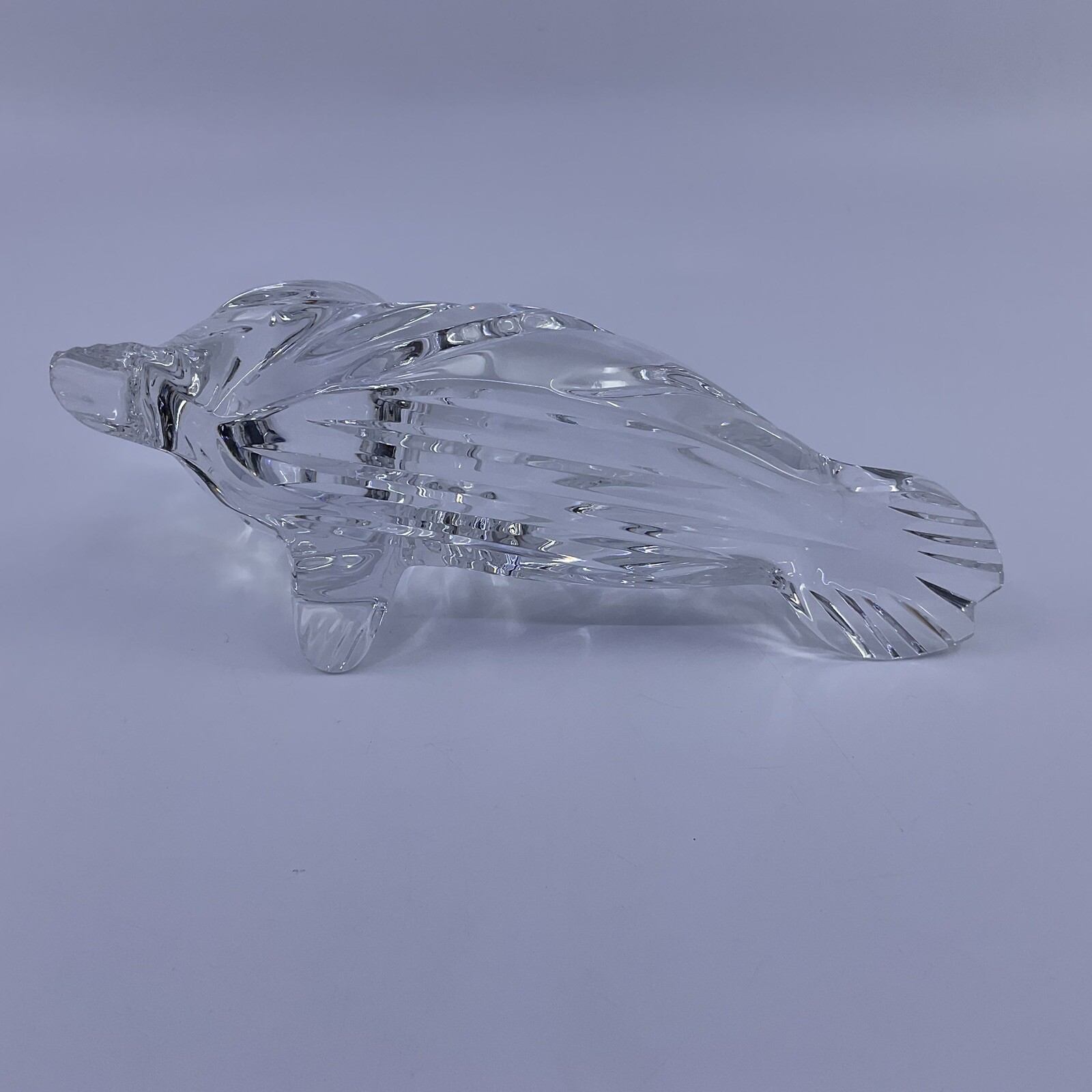 Stamped Waterford Crystal Sea Loin / Large Seal Figurine Desk Paperweight
