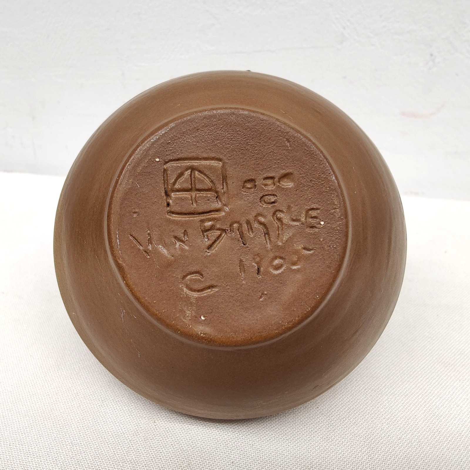 Van Briggle Vase 1905 Design Shape 336 Chocolate Brown Possibly Ambrose Schlegel