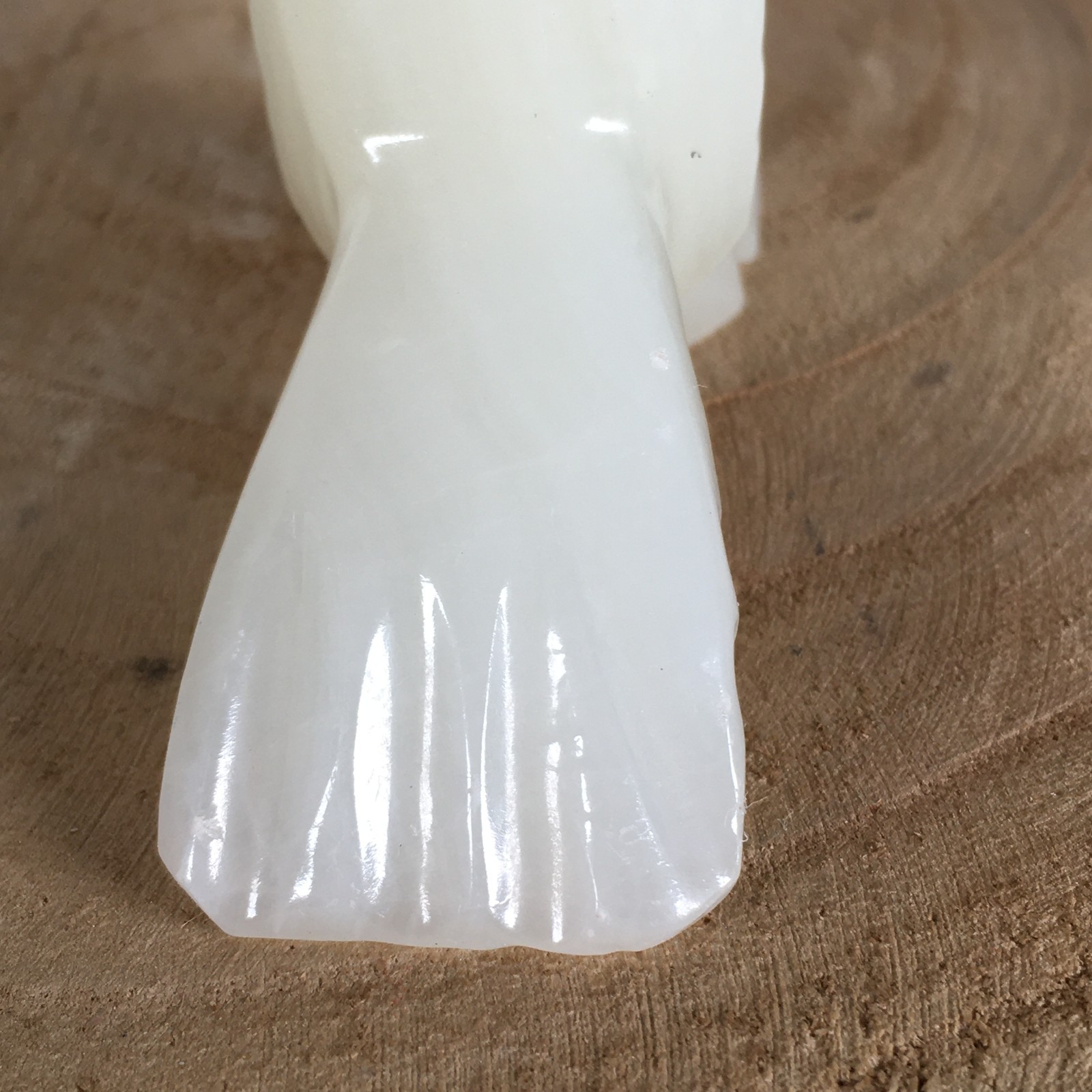 Vintage Onyx Love Birds Pair of 2 Ivory Color Glossy 3 1/2 Inches