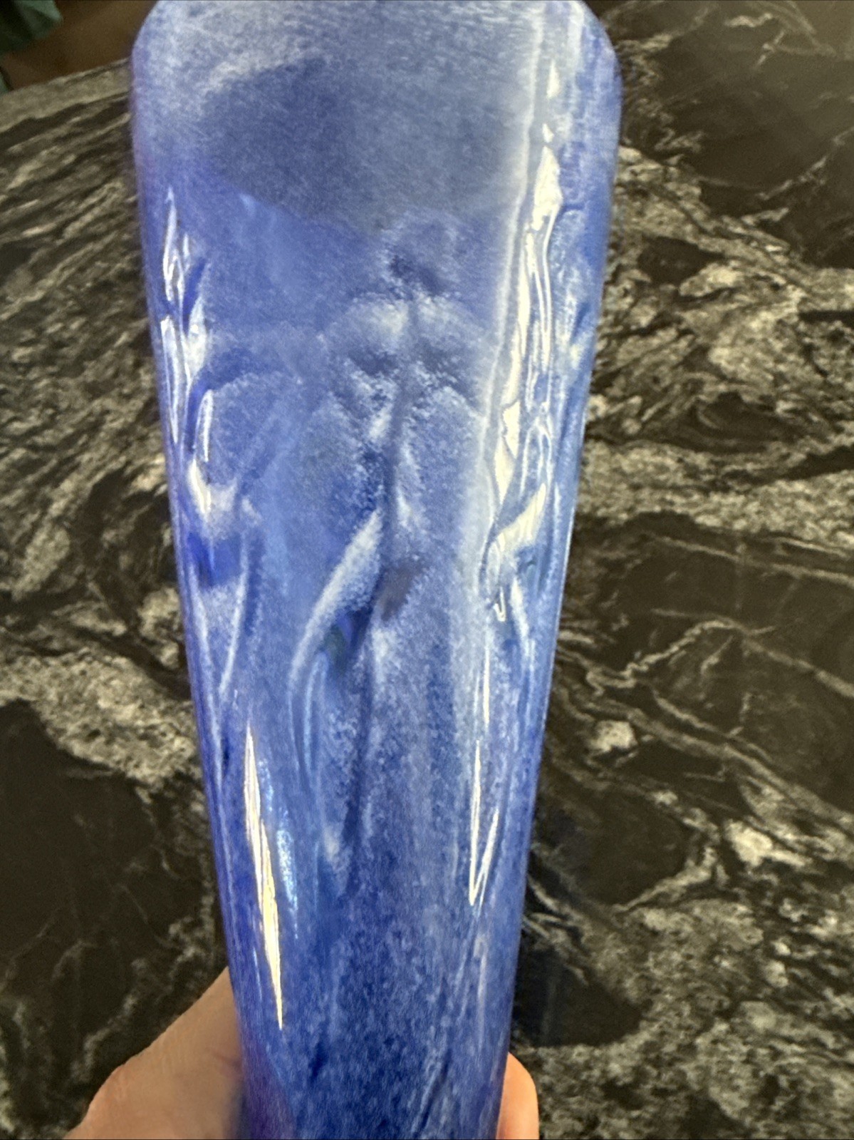 Gallery Belleau Dancing Figures Glass Vase With Clear Base 2002 12” Tall