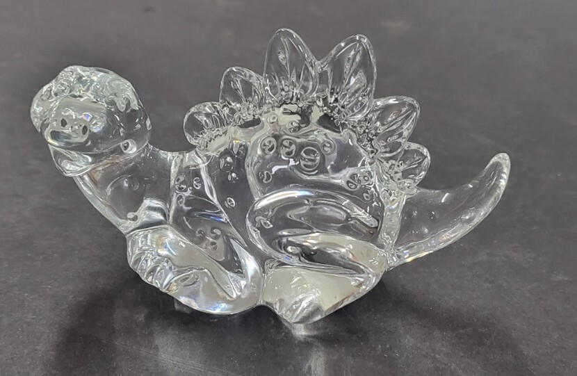 HTF Bleikristall 24% Lead Crystal (Germany) Dinosaur Dino Figurine Art Glass