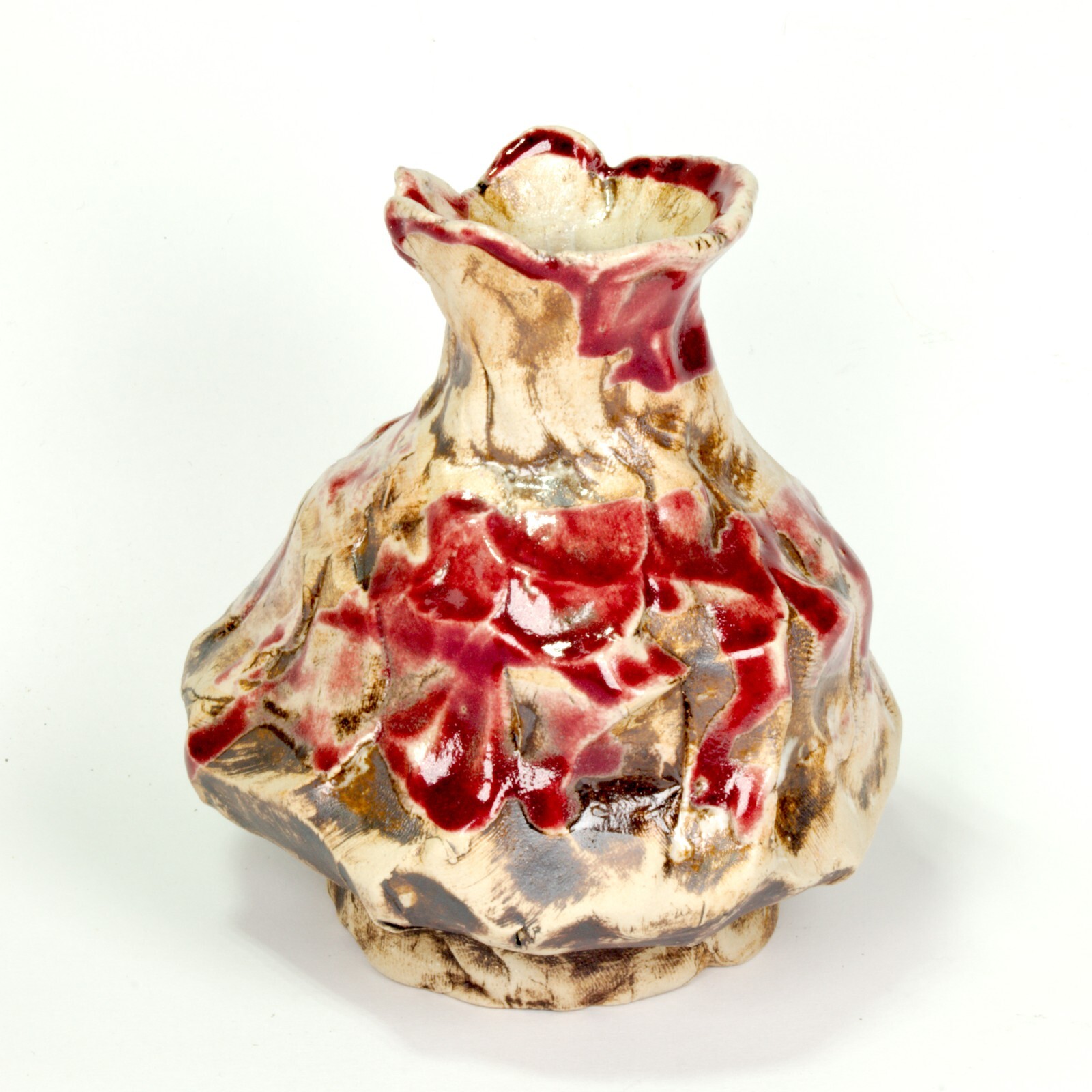 Vase ceramic stoneware glaze Höhle Lascaux w2 Unique Prof.em Loeschner-Gornau
