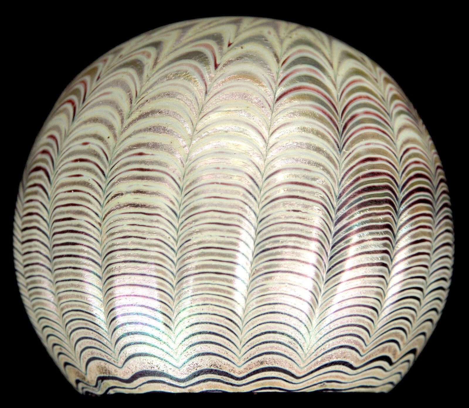 Vintage Art Glass Paperweight Brian Maytum Studio 1981 Iridescent Colorado Glass