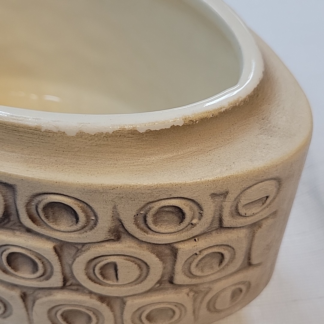 McCoy Scandia Oval Planter Mid Century MCM Pottery USA #33 Cream Tan Beige