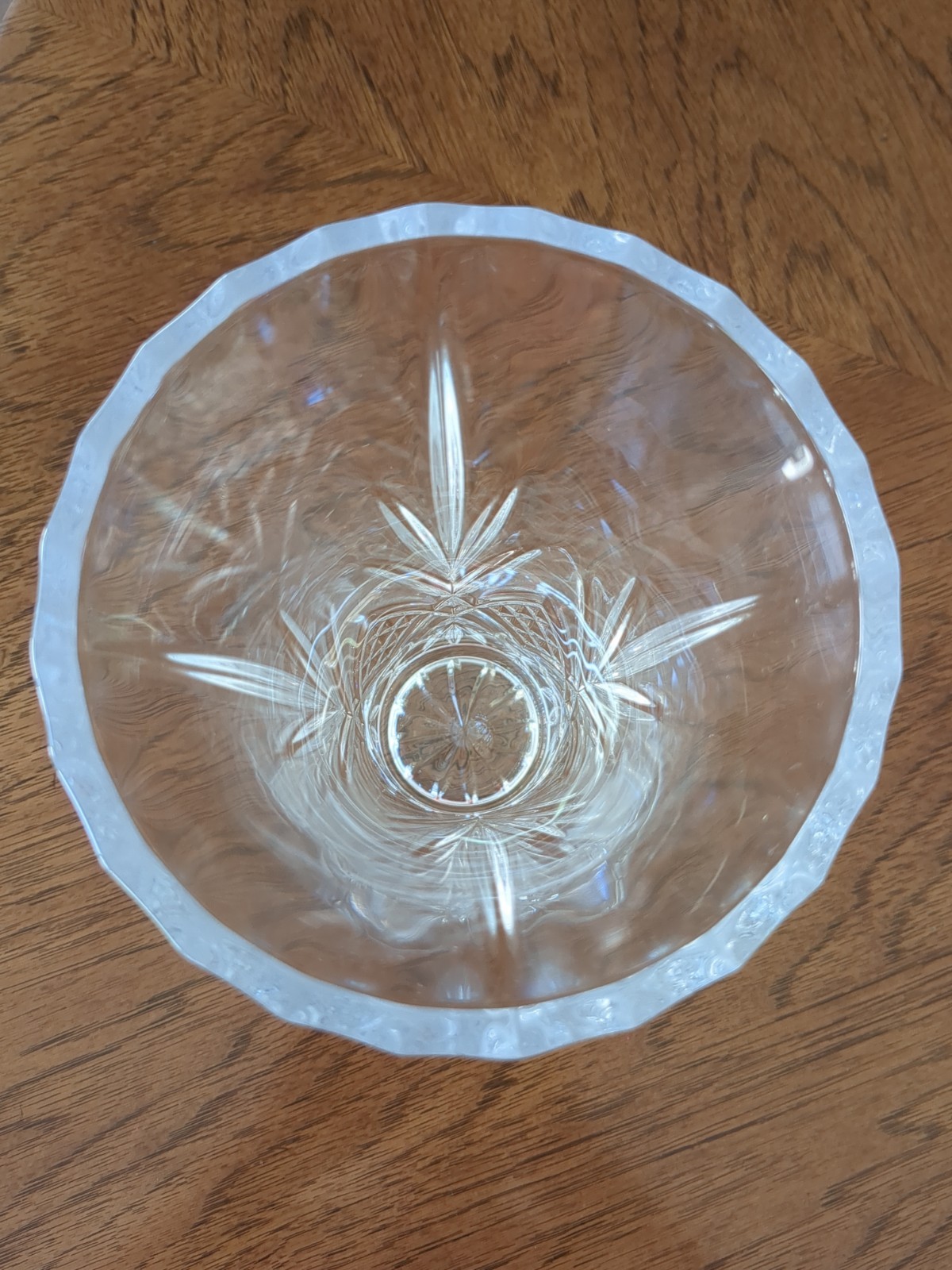 Cristal d’Arques Masquerade Crystal Heavy Vase 9.5″ x 5″ Very Good Condition