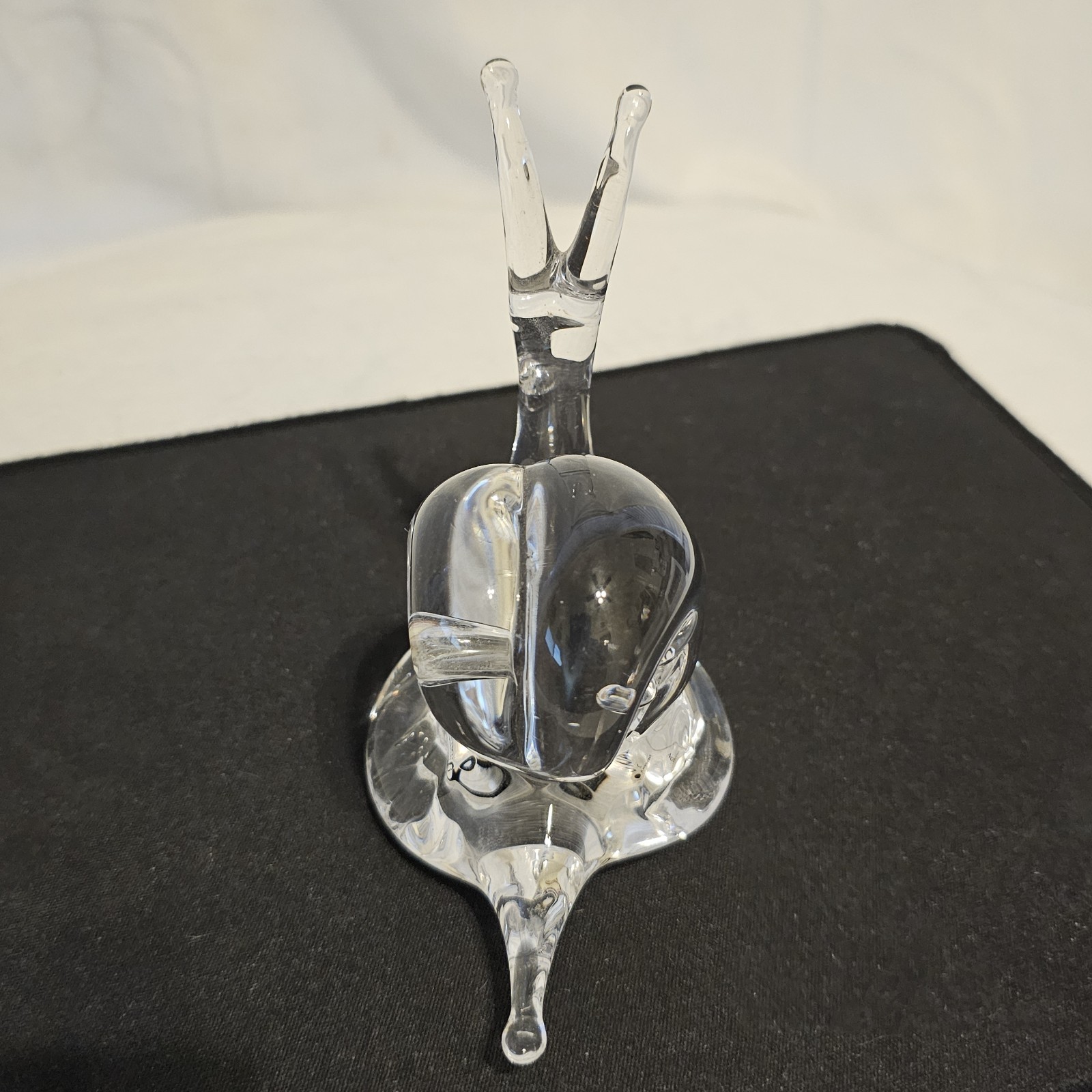Murano Italy Glass Snail MCM V Nason And C Murano Sticker On Bottom 4×4.5×2.5in