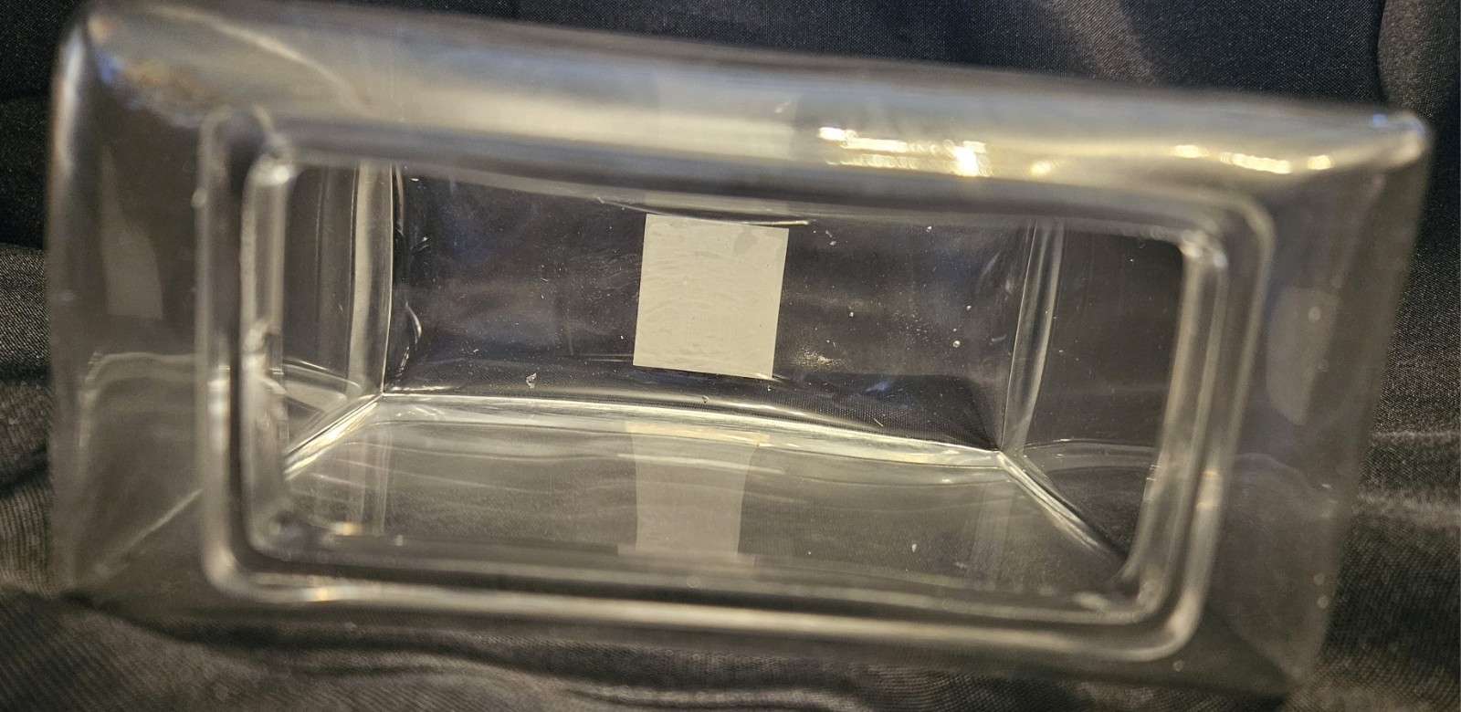 Sierra Pacific Crafts Clear Glass Rectangular Vase NIB