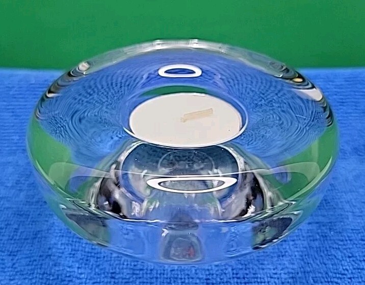 Dansk Mid Century Crystal Votive Tea Light Taper/Candle Holder Jens Quistgaard