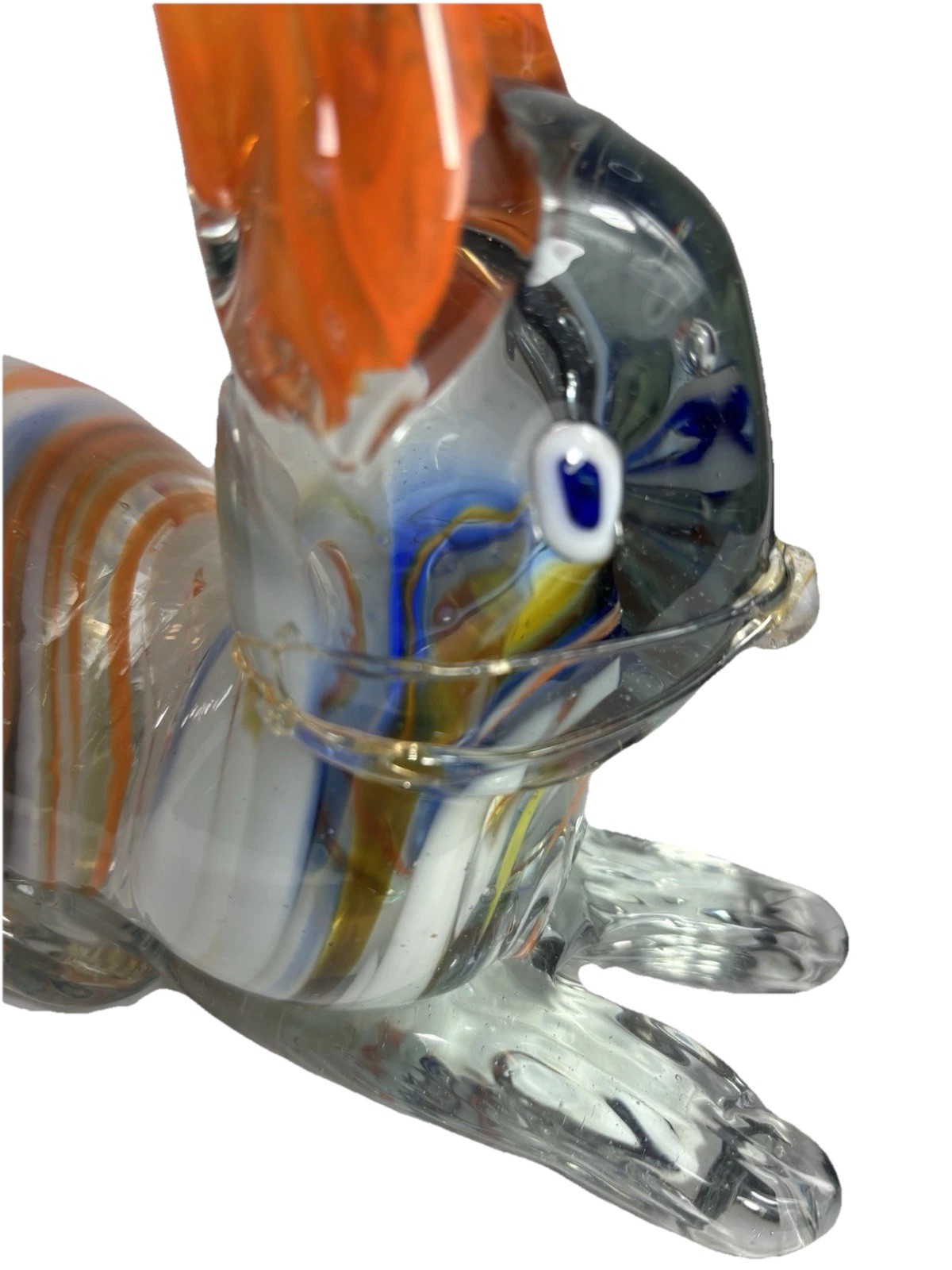 Large Vintage Art Glass Rabbit