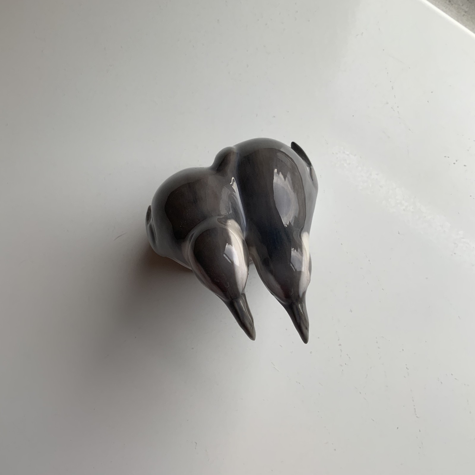 RARE Royal Copenhagen Pair of Penguins on Ice Figurine 3118 Excellent 1stQ 1939