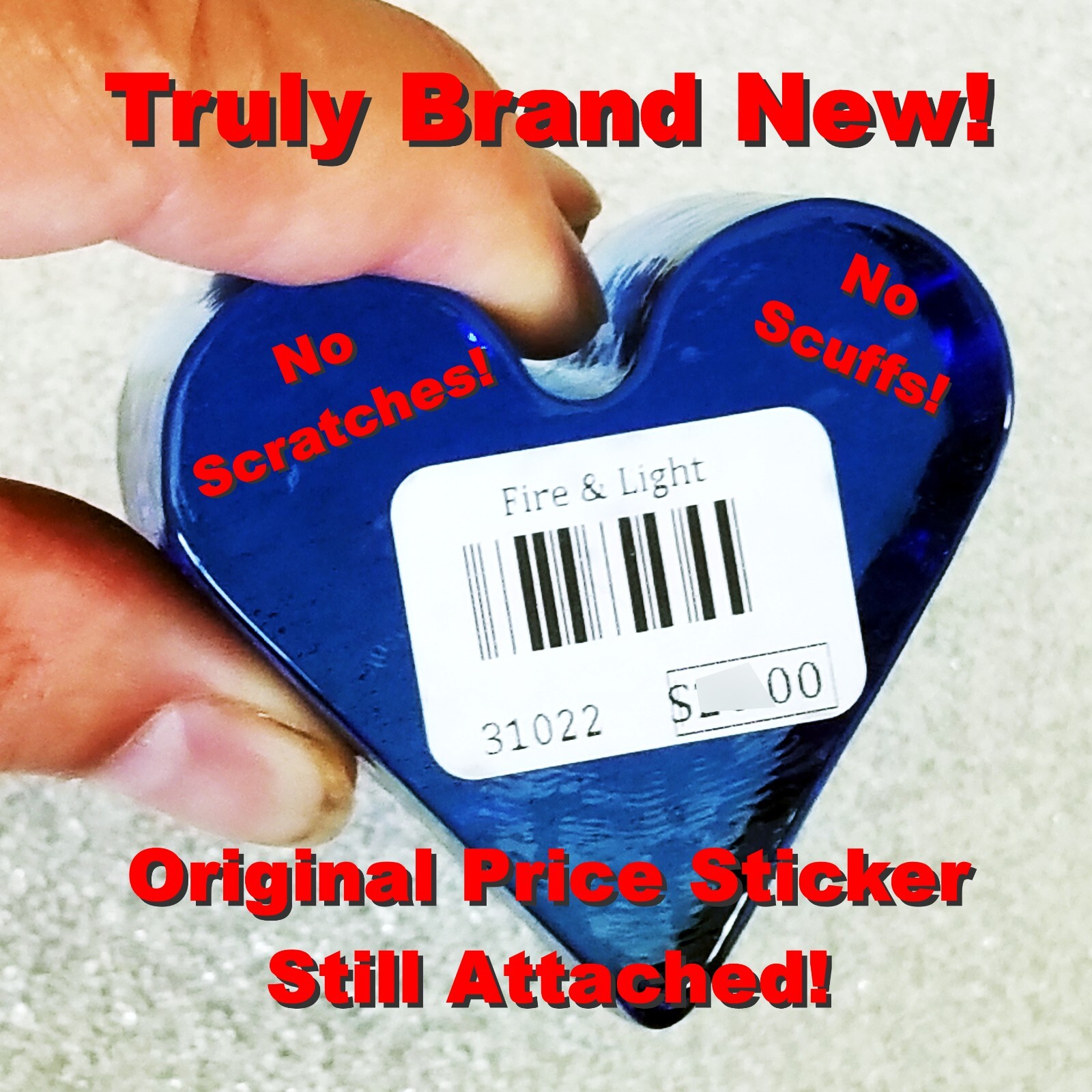 💙 TRULY BRAND NEW 💙 SIGNED! 💙 Cobalt Heart 💙 ORIG BOX 💙 Fire and Light 💙