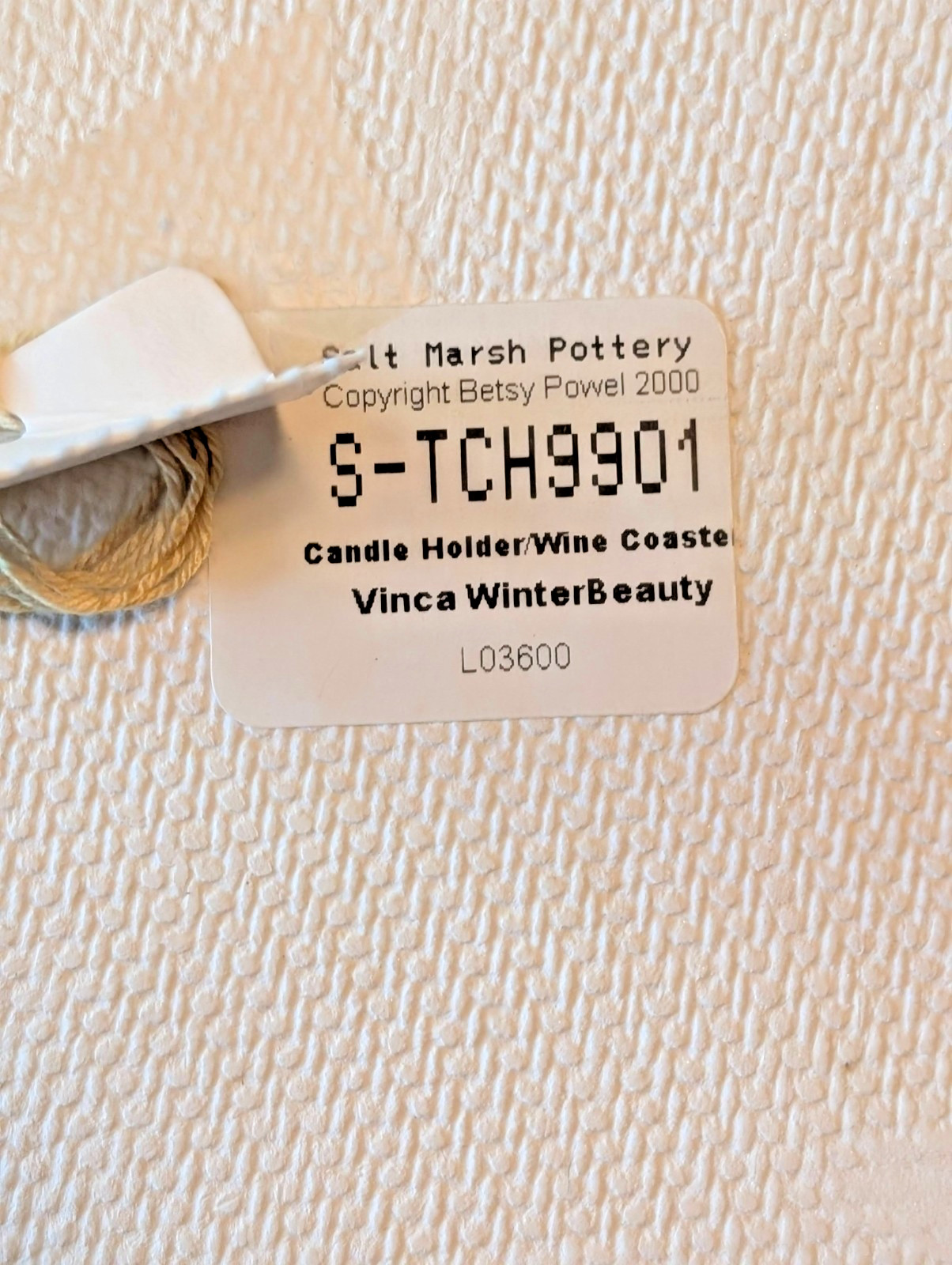 Salt Marsh Pottery Candle Holder/Wine Coaster – Vinca Winter Beauty