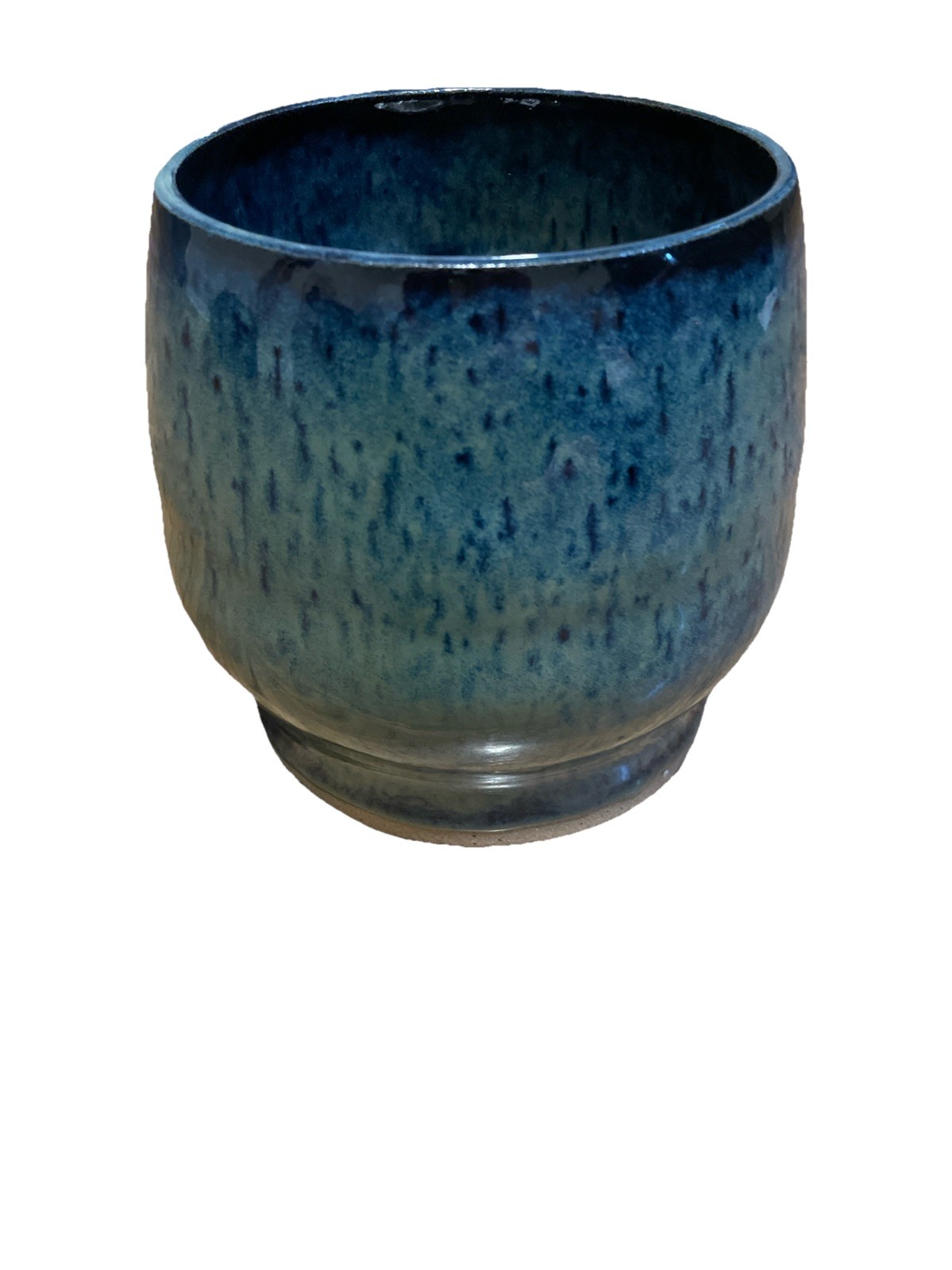 Studio Art Pottery Vase Beautiful Blue Glaze Hand Thrown Artisan Signed 6in H