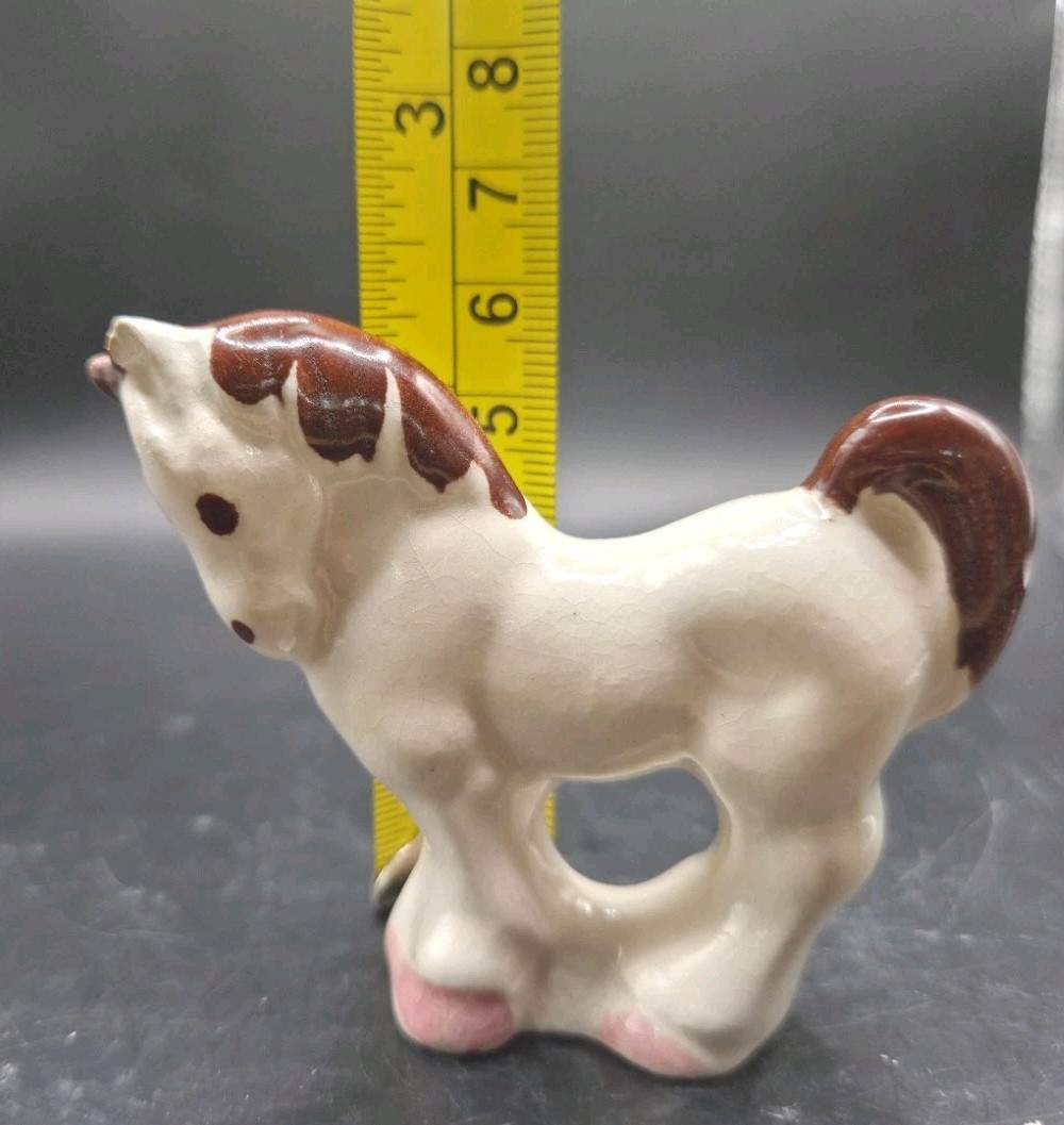 3 Vtg Rio Hondo California Pottery Figurines Horse Kitten Puppy MCM Please READ