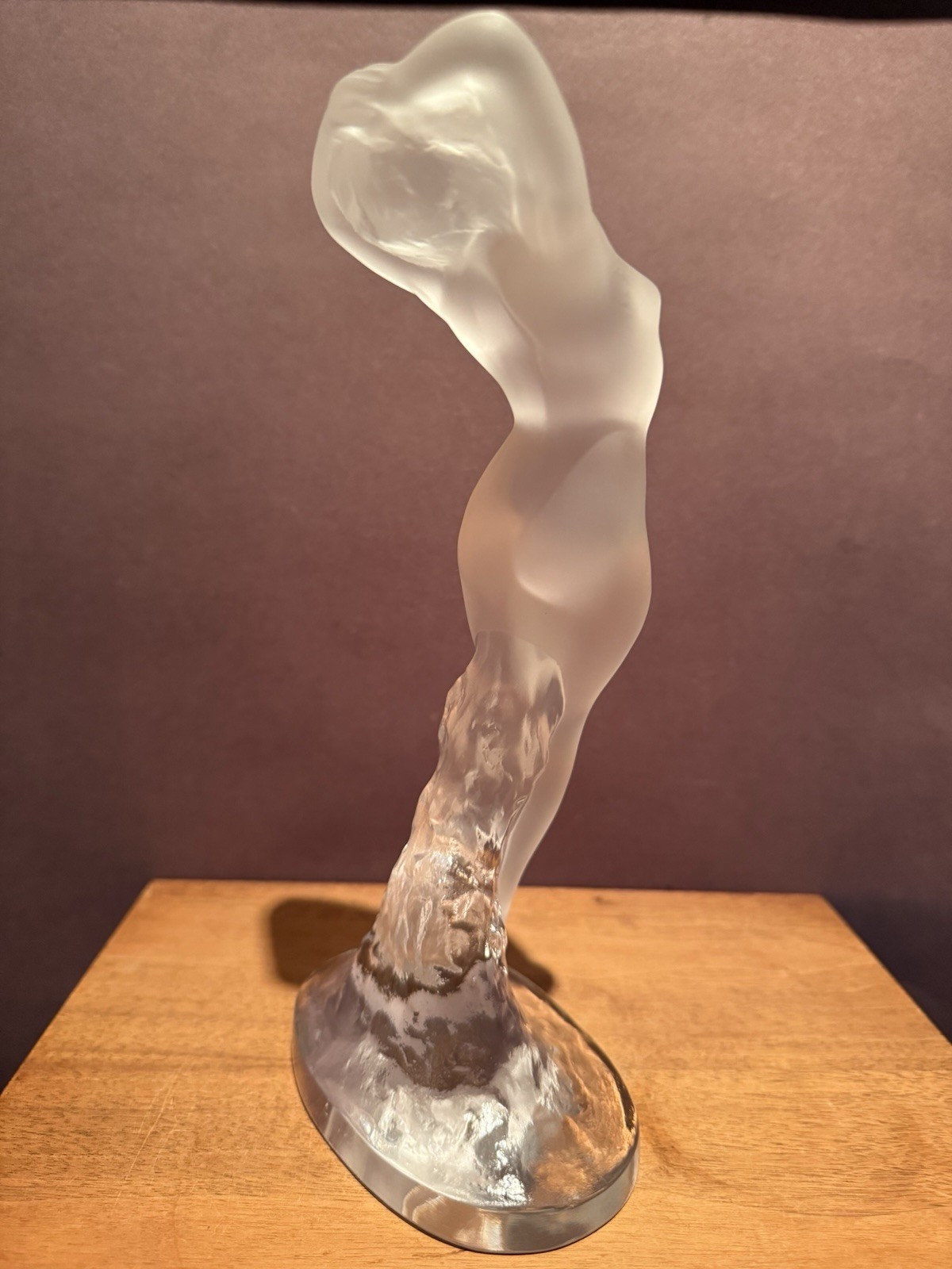 Lalique France Danseuse Dans Nude Dancer Crystal Figure 9.25″ Mint Condition
