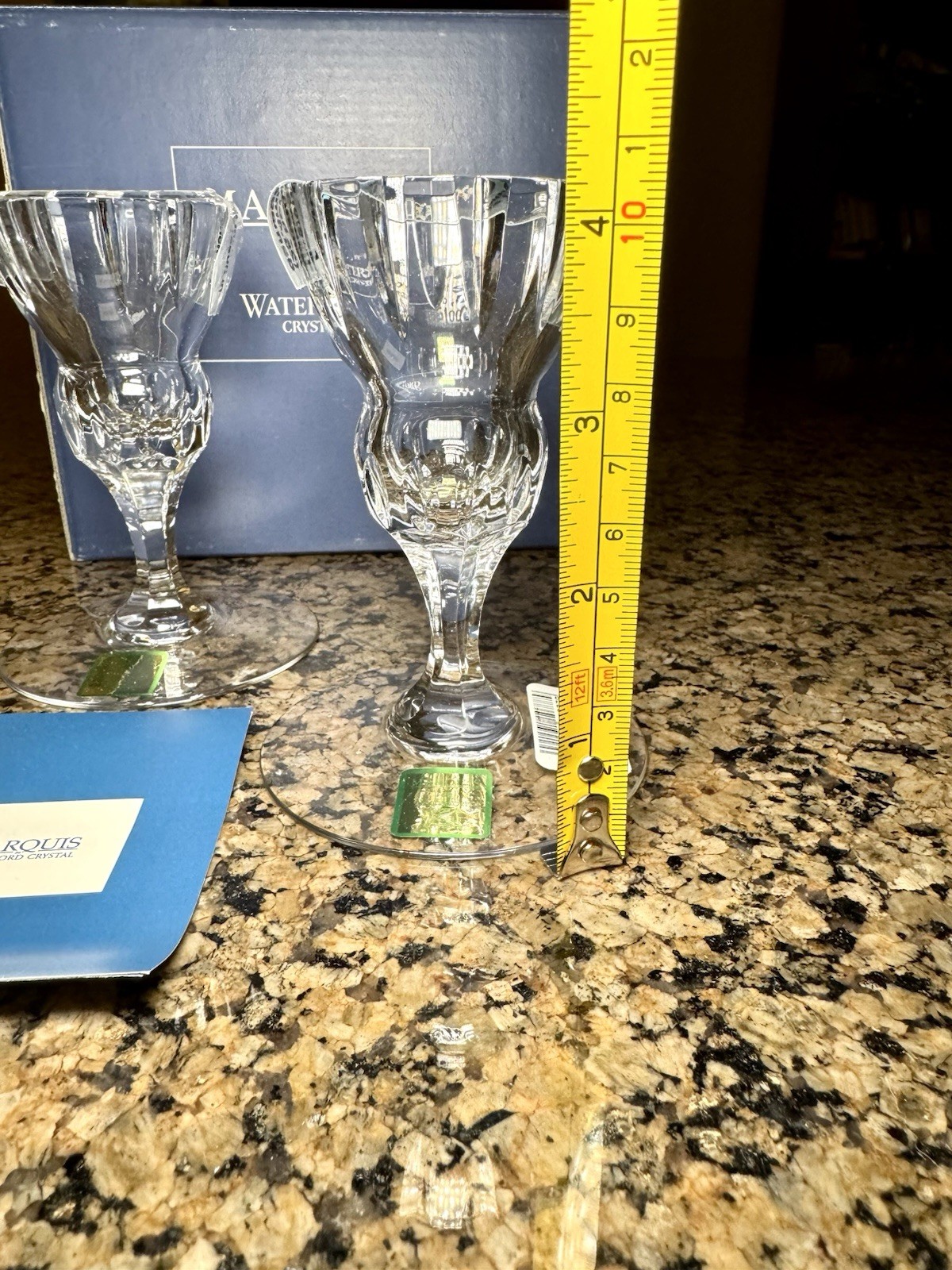 NEW Pair Waterford Marquis Crystal Palladia 4” Candlesticks Orig Box Tableware