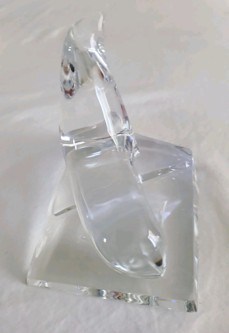 Baccarat Clear Crystal Seal Resting On An Iceberg – Retired Piece
