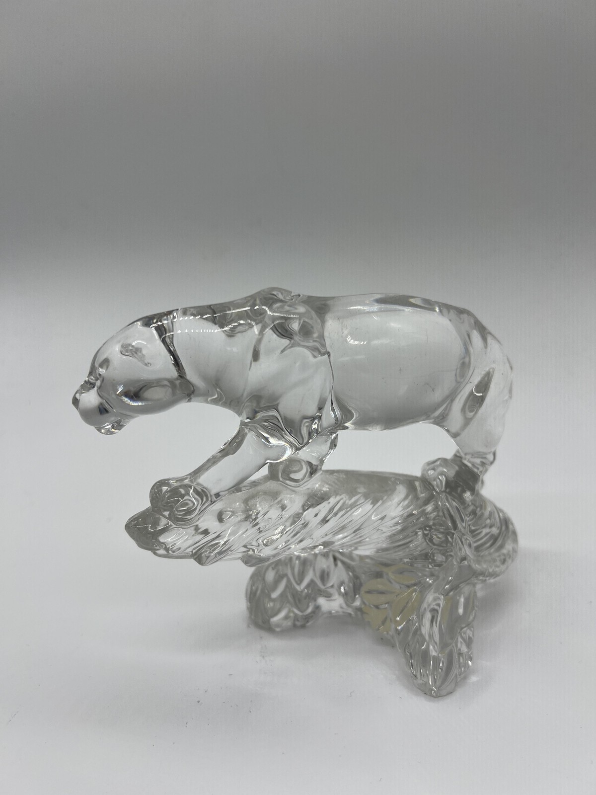 Wonders Of The Wild Crystal Panther Figurine 24% Lead Clear Germany Cat Decor