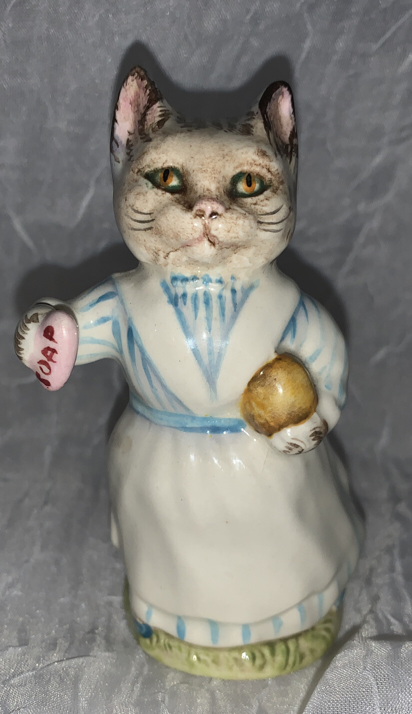 Beswick Beatrix Potter Tabitha Twitchett Cat Figurine Porcelain Vintage