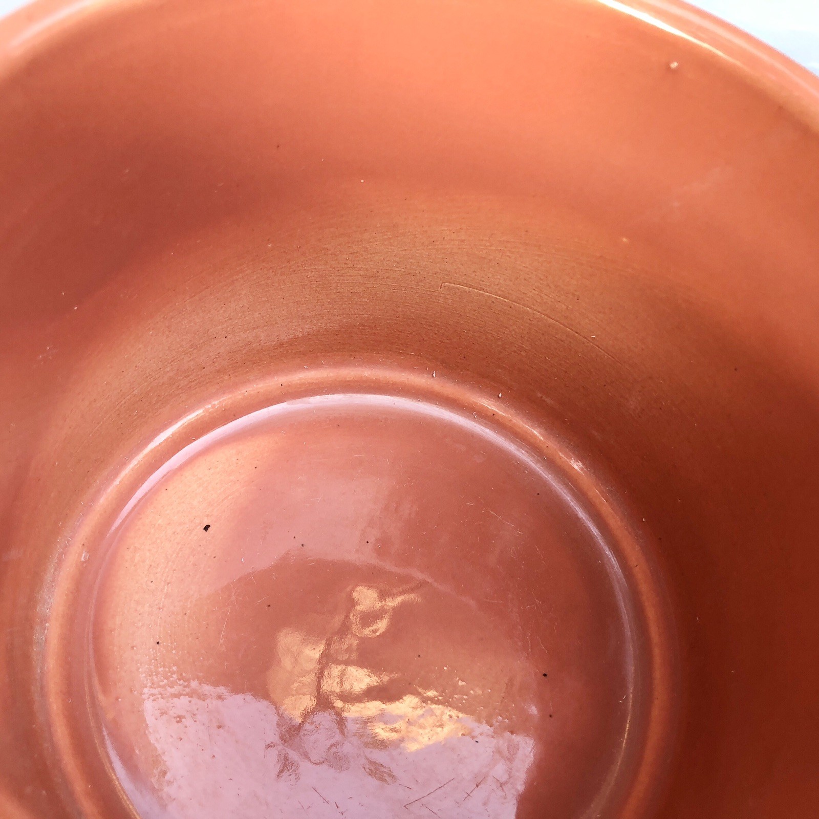 Vintage Mid Century Gainey Ceramic Salmon Pink Small Cylinder Planter AG AC 6