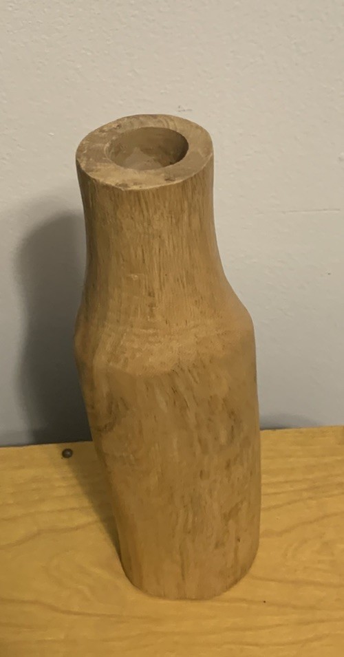 Target Threshold 12” Wood Vase (Not Water Safe) Modern Wooden Decor