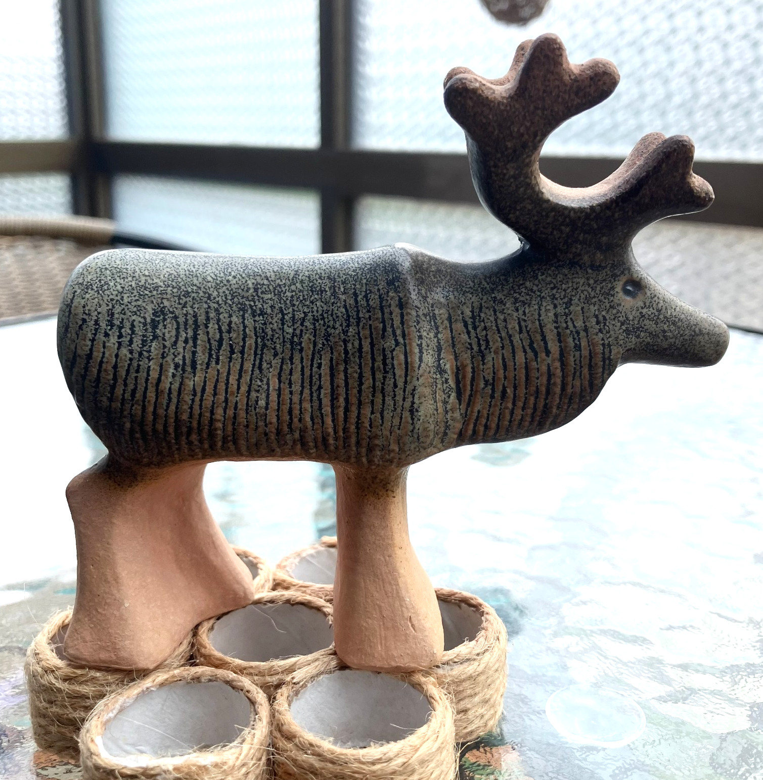 Lisa Larson Reindeer Figurine Swedish Ceramic Pottery Art Gustavsberg Decor ###1