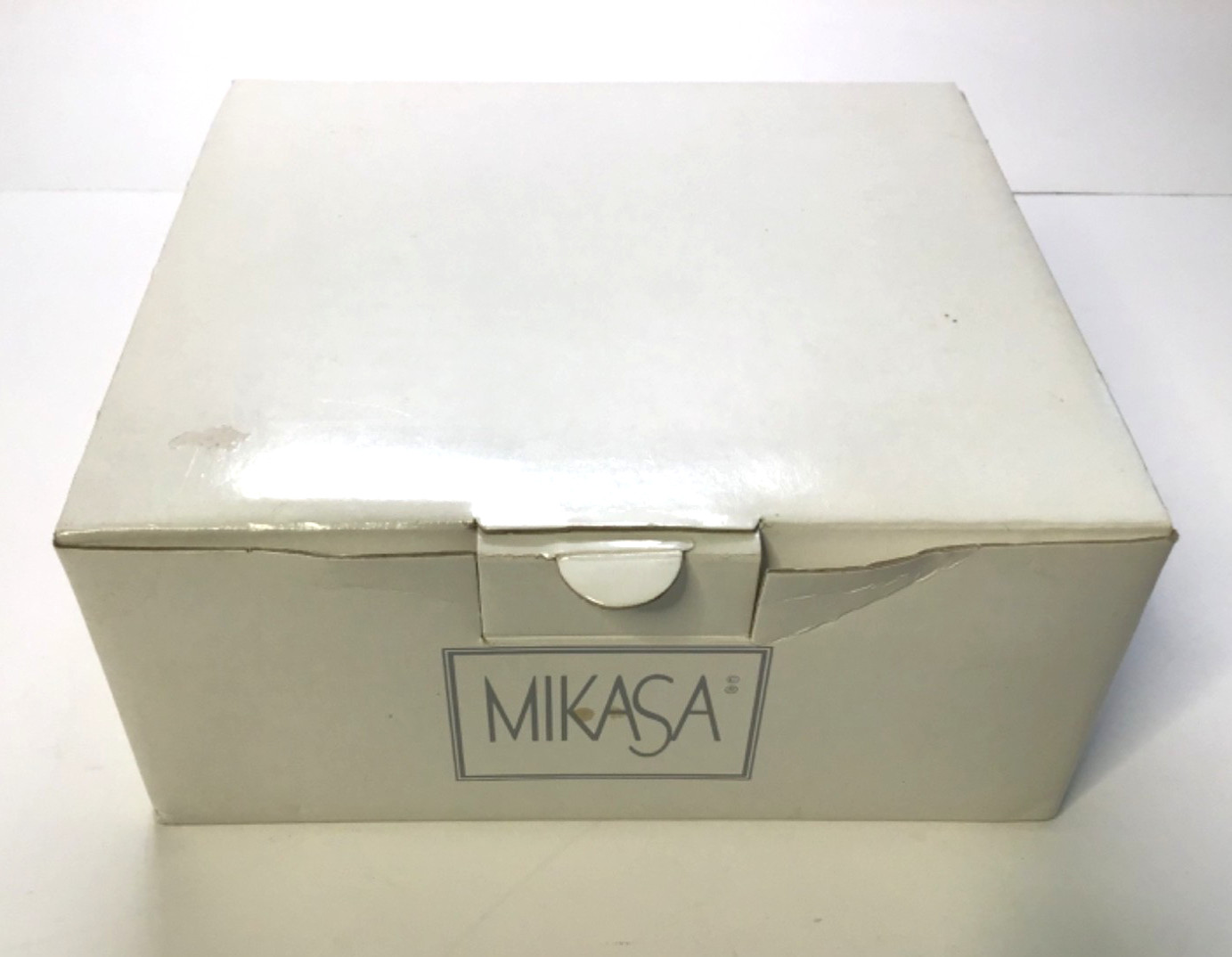 MIKASA; SKYLINE #WX225/726 SQUARE 10-1/4″ CHRISTAL BOWL (JAPAN) NEW IN BOX