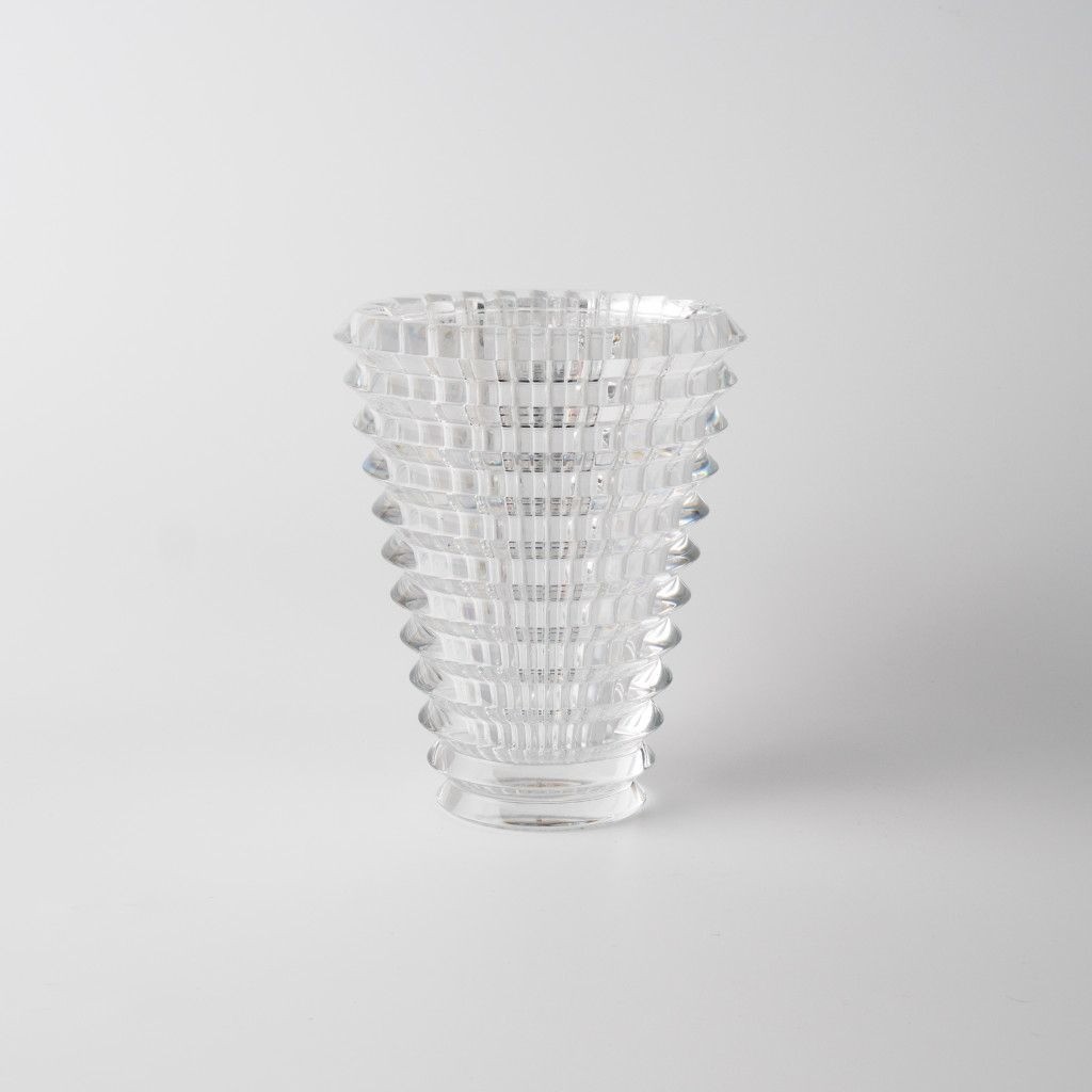 Baccarat Eye Oval Vase S 2001 Clear Crystal By Nicolas Triboulot France