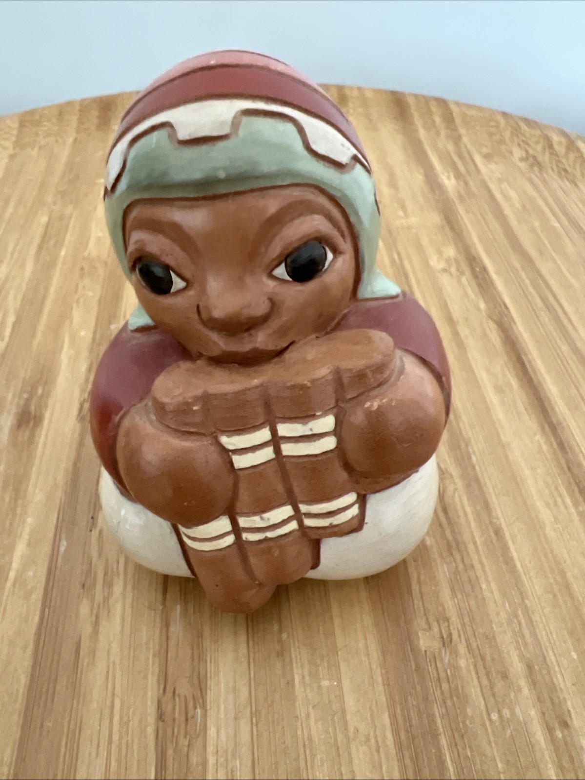 Caryan Chile Terracotta Clay Figurine Signed Small At 2 3/4 Inches Tall