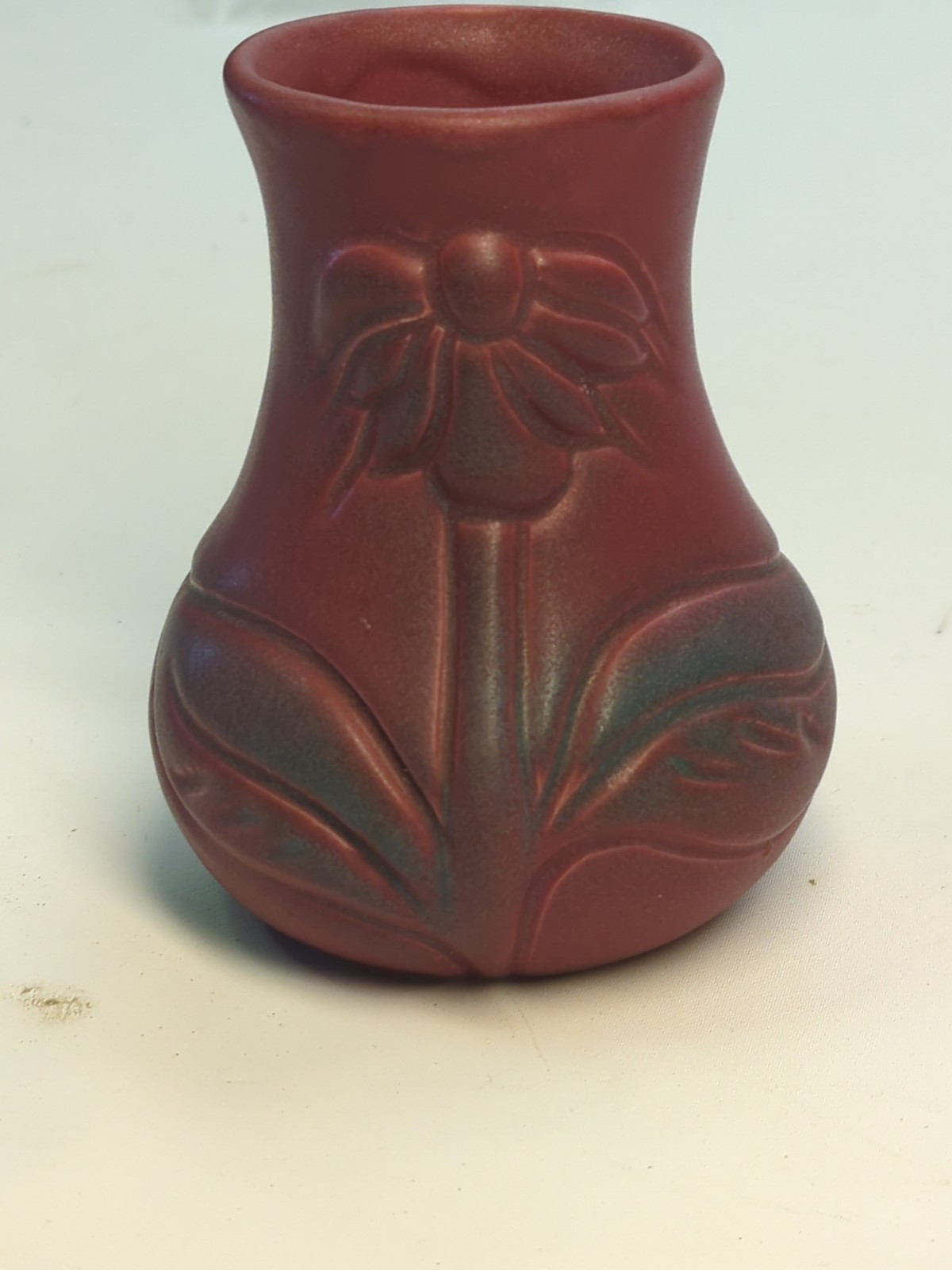Vintage Van Briggle 4″ Tall Mulberry Art Pottery Daisy Vase
