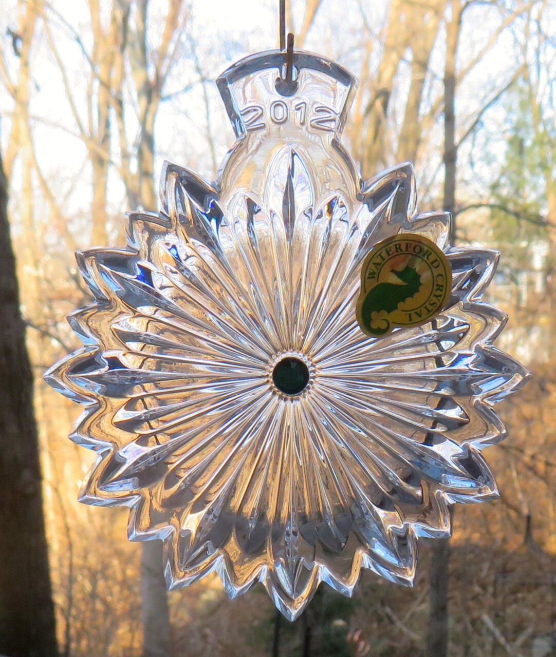 WATERFORD Crystal Carina 2012 Snowflake Wishes “Courage” Christmas Ornament NIB