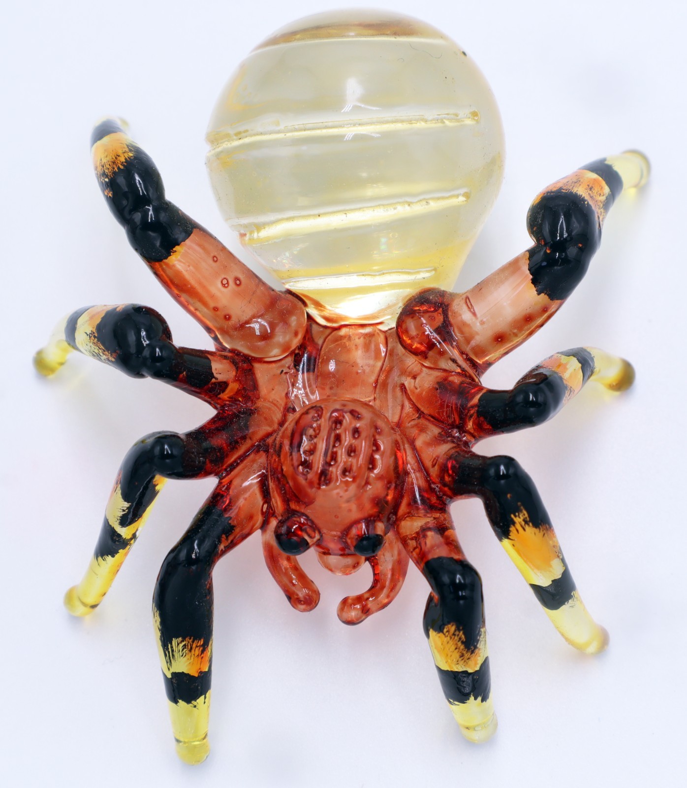 Colorful Hand Blown Glass Tarantula Spider Figurine Mini 2.5″ x 2.5″ x 1.5″