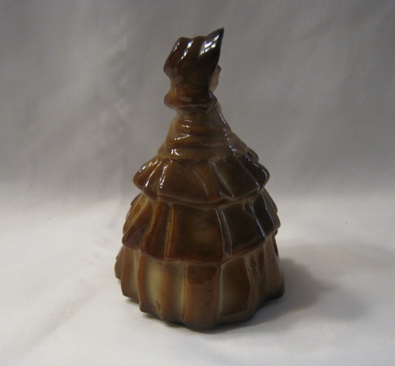 Boyd Art Glass Chocolate Slag Colonial Southern Belle Louise Doll Figurine