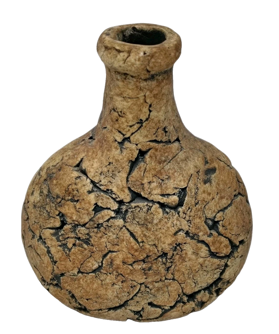 Stan Langtwait Pottery Bottle Vase Volcanic Ash Mt St Helen Brutalist Organic